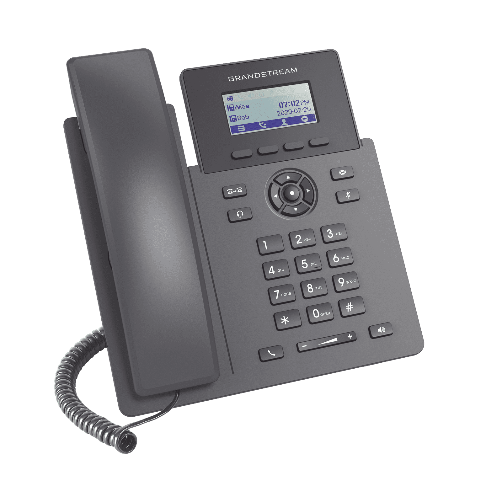 Teléfono IP Grado Operador, 2 líneas SIP con 2 cuentas, PoE, codec Opus, IPV4/IPV6 con gestión en la nube GDMS GRP2601P - Grandstream