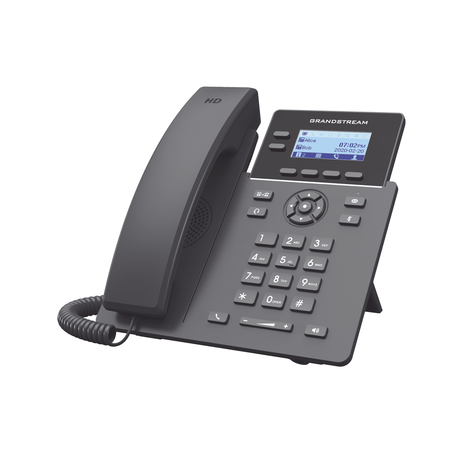 Teléfono IP Grado Operador, 2 líneas SIP con 4 cuentas, codec Opus, IPV4/IPV6 con gestión en la nube GDMS GRP2602 - Grandstream