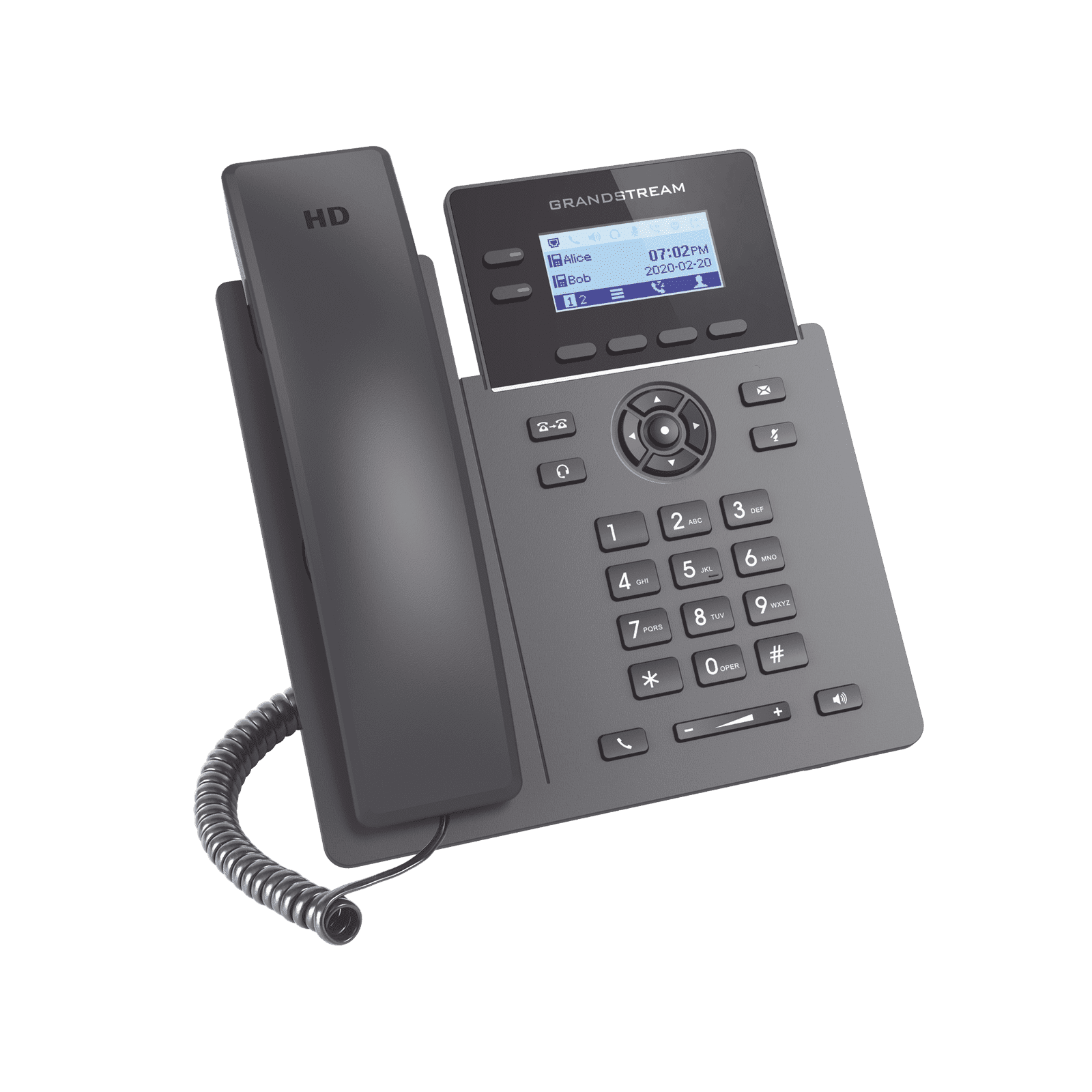 Teléfono IP Grado Operador, 2 líneas SIP con 4 cuentas, codec Opus, IPV4/IPV6 con gestión en la nube GDMS GRP2602 - Grandstream