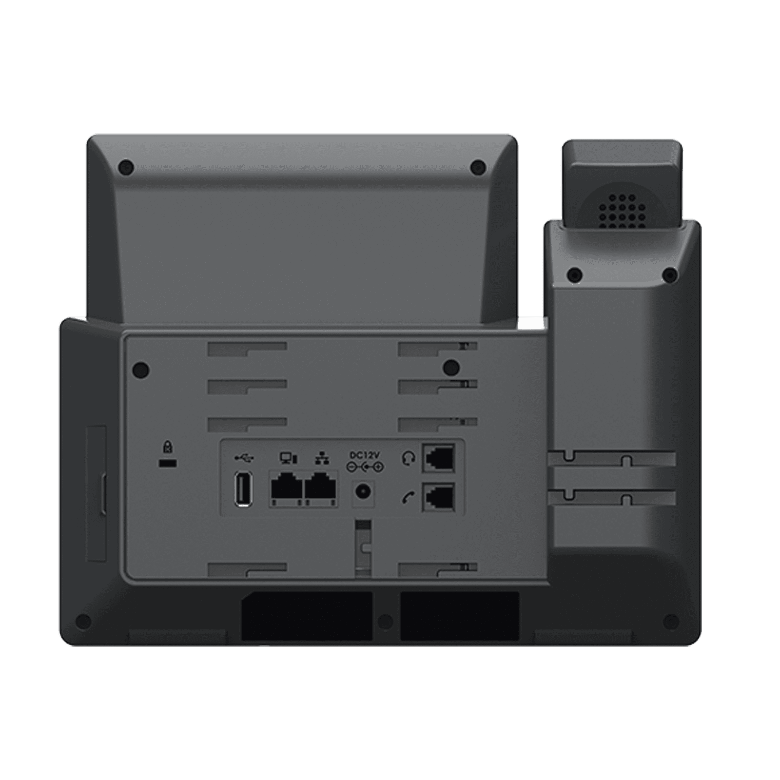 Teléfono IP Wi-Fi, Grado Operador, 14 líneas SIP con 6 cuentas, pantalla LCD  5″, puertos Gigabit, Bluetooth, PoE, codec Opus, IPV4/IPV6 con gestión en la nube GDMS GRP2650 - Grandstream