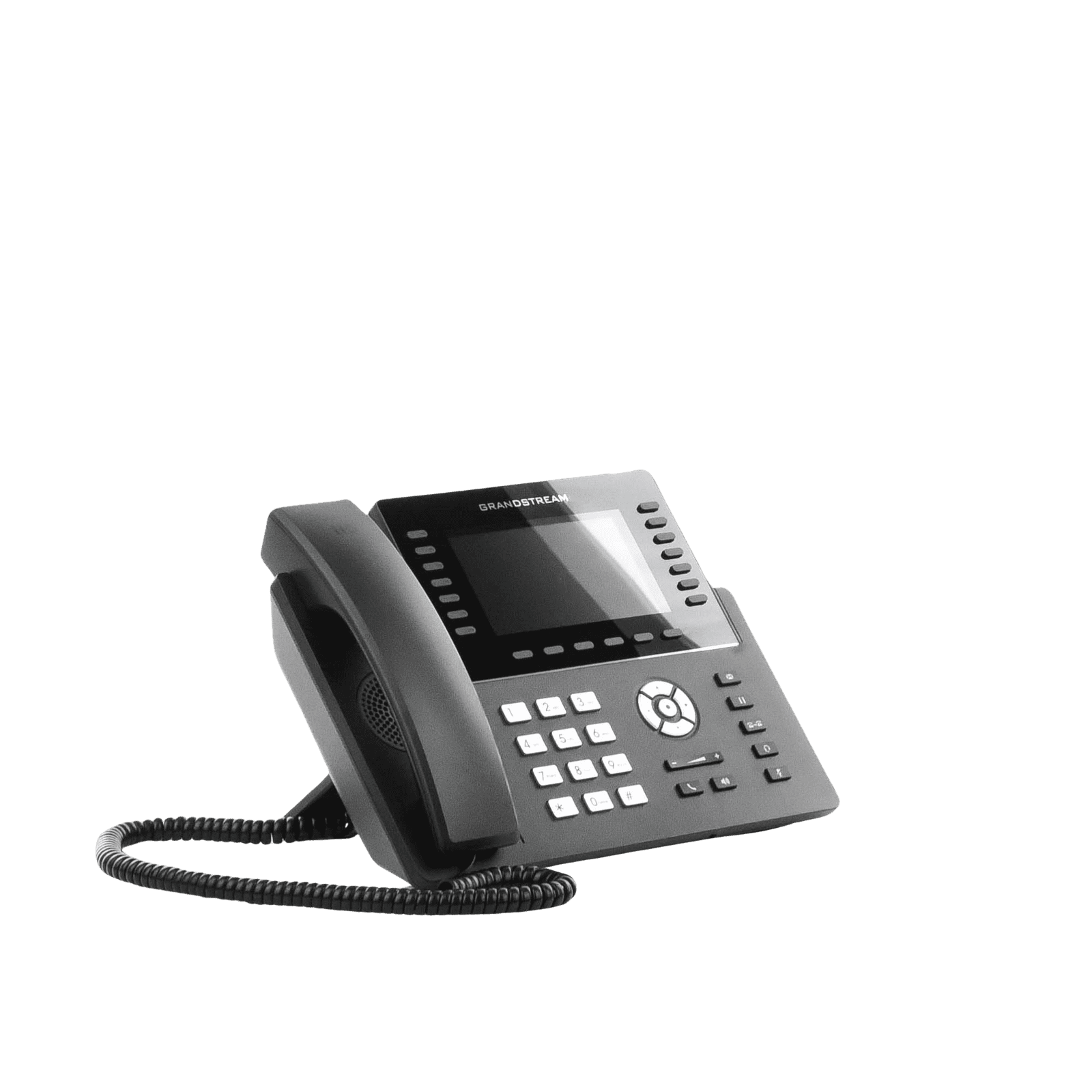 Teléfono IP Wi-Fi, Grado Operador, 14 líneas SIP con 6 cuentas, pantalla LCD  5″, puertos Gigabit, Bluetooth, PoE, codec Opus, IPV4/IPV6 con gestión en la nube GDMS GRP2650 - Grandstream
