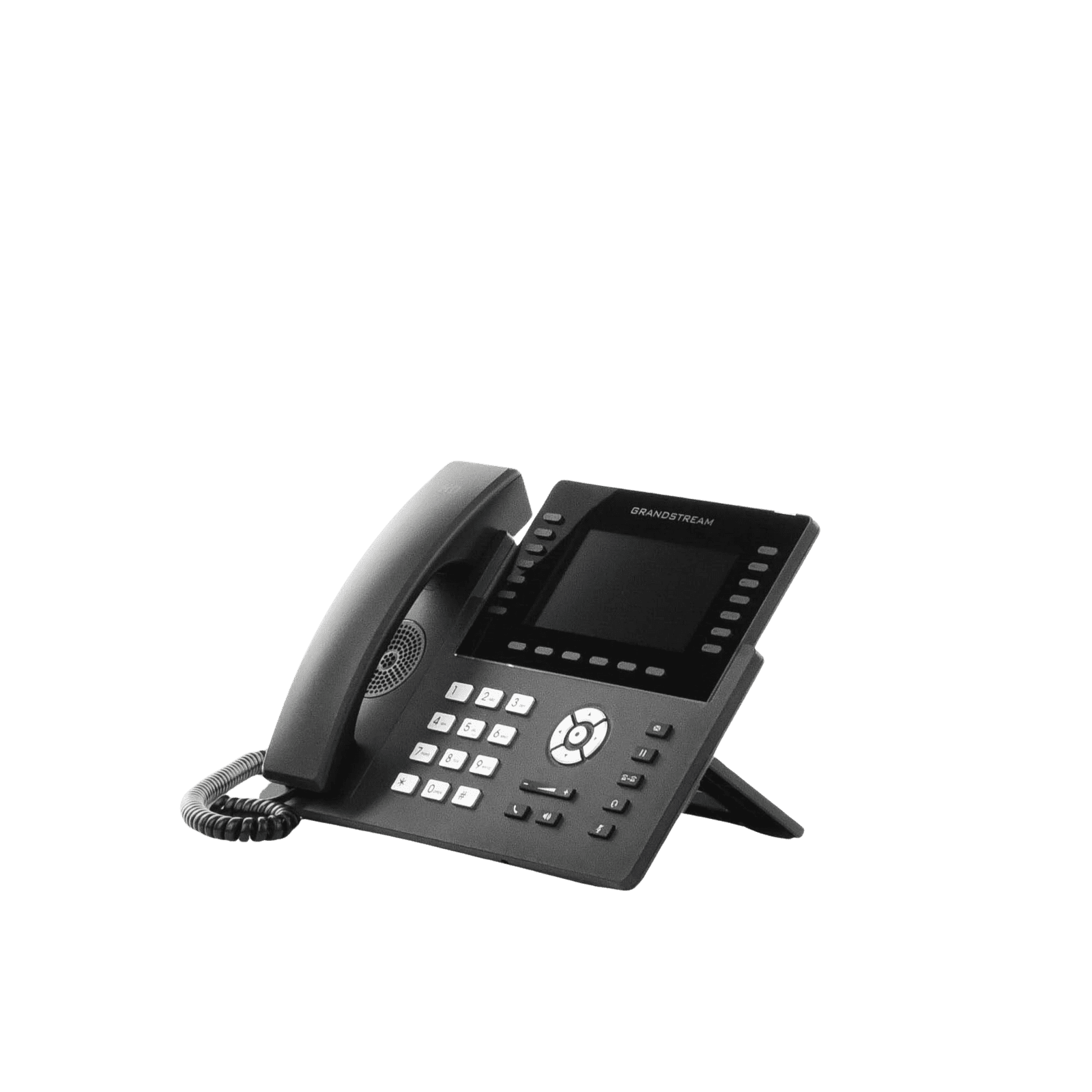 Teléfono IP Wi-Fi, Grado Operador, 14 líneas SIP con 6 cuentas, pantalla LCD  5″, puertos Gigabit, Bluetooth, PoE, codec Opus, IPV4/IPV6 con gestión en la nube GDMS GRP2650 - Grandstream