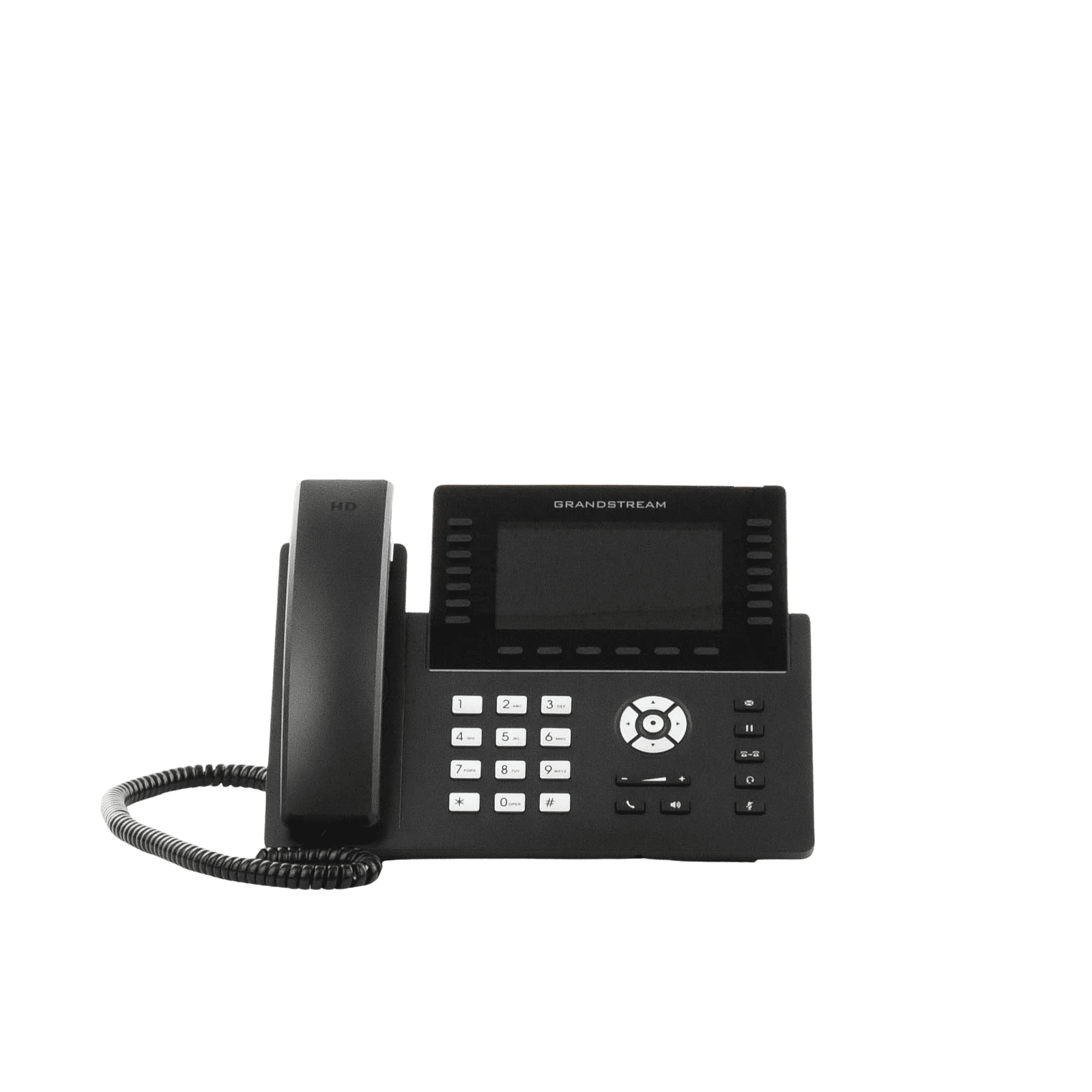 Teléfono IP Wi-Fi, Grado Operador, 14 líneas SIP con 6 cuentas, pantalla LCD  5″, puertos Gigabit, Bluetooth, PoE, codec Opus, IPV4/IPV6 con gestión en la nube GDMS GRP2650 - Grandstream