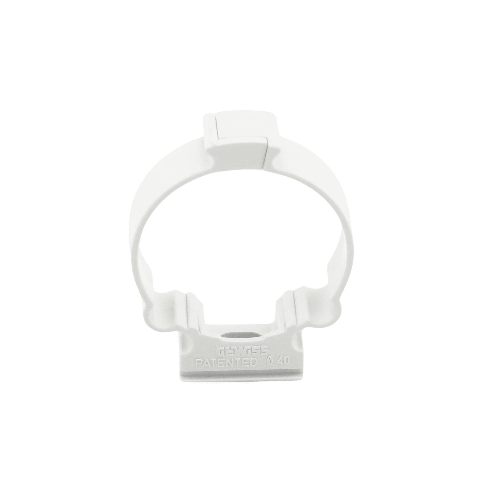 Soporte de collar (Abrazadera), PVC Auto-extinguible, cerrado para tubería de 40 mm GW-50-630 - GEWISS