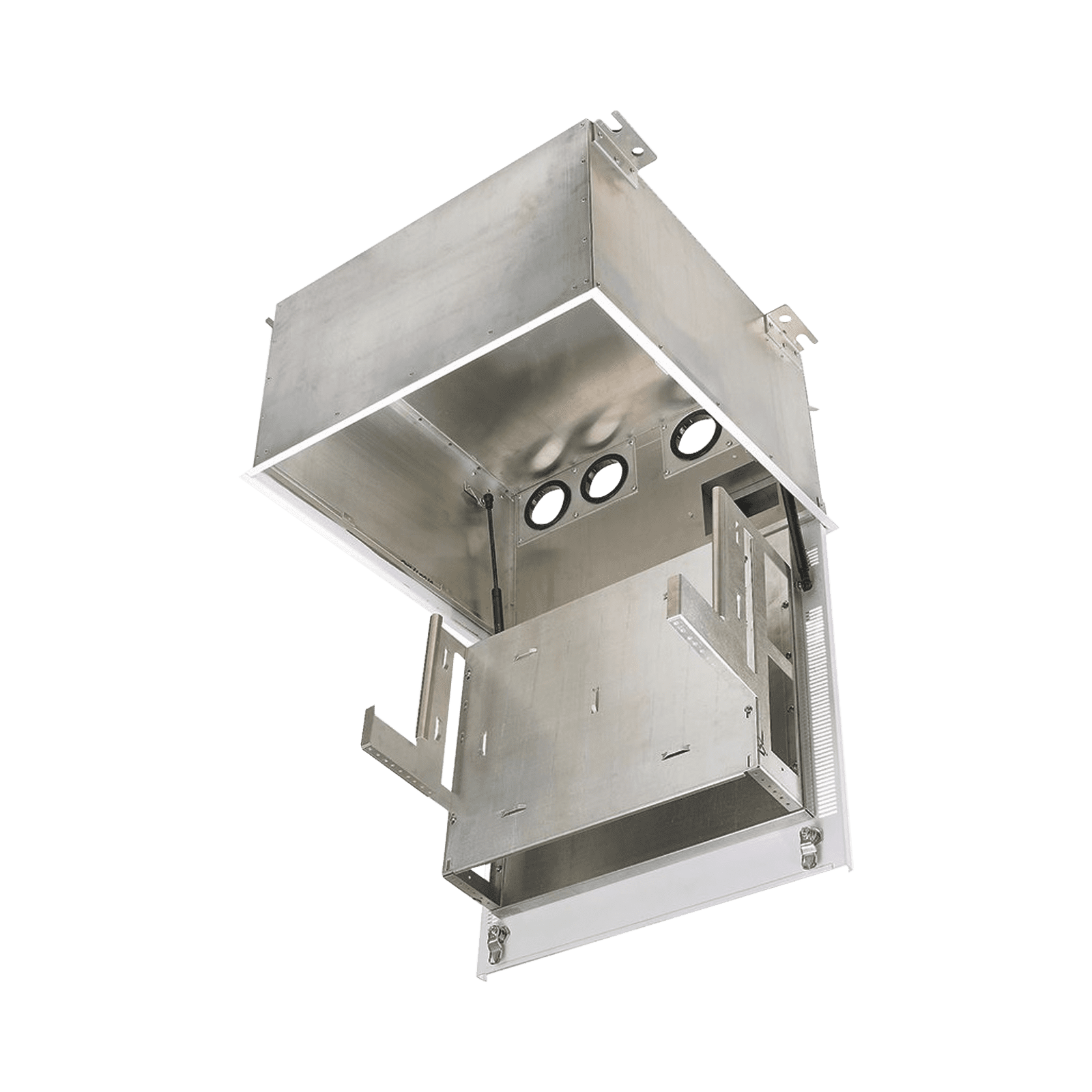 Gabinete PanZone Premium, de Montaje en Techo, Con 2 UR Para Equipo Activo y 6 UR Para Paneles de Parcheo, Fabricado en Acero, Color Blanco PZICEA - PANDUIT