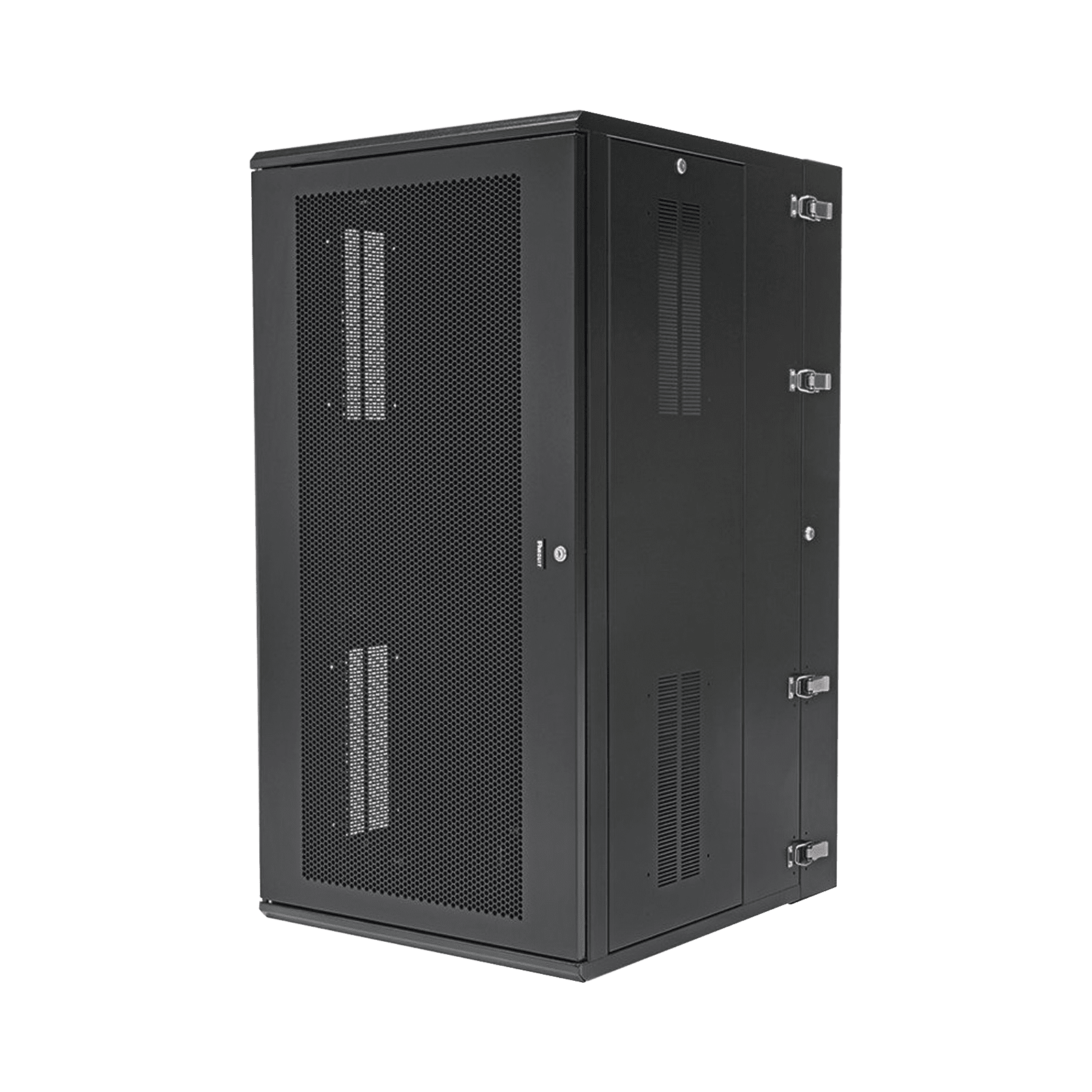 Gabinete PanZone de Montaje en Pared, de 19in, Puerta Ventilada, 26 UR, 762mm de Profundidad, Color Negro PZWMC2630P - PANDUIT