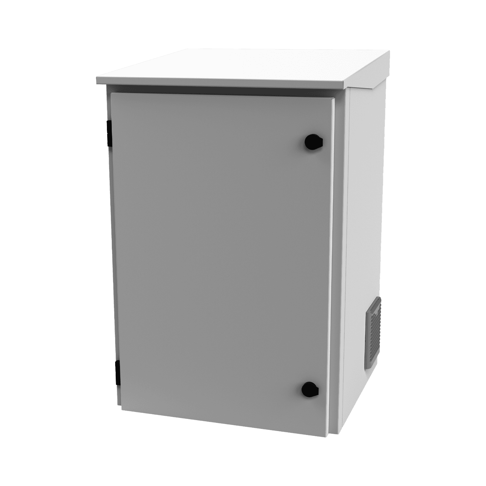 Gabinete de Exterior con Rack de 19″ de 16U con Ventiladores y Termostato, Se envía el Gabinete Armado. (Montaje a poste o torre se vende por separado). LP-FORTE-16U-R3 - LINKEDPRO BY EPCOM