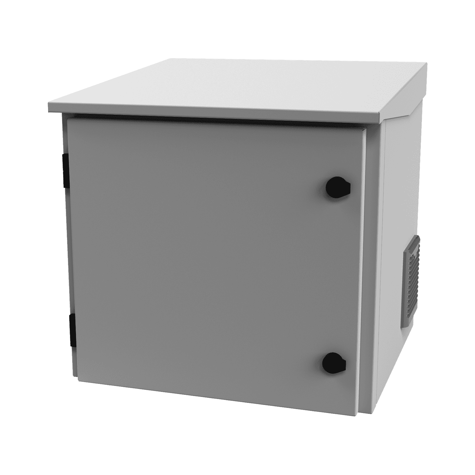 Gabinete de Exterior con Rack de 19″ de 9UR con Ventiladores y Termostato, Se envía el Gabinete armado, (Montaje a poste o torre se vende por separado). LP-FORTE-09U-R3 - LINKEDPRO BY EPCOM