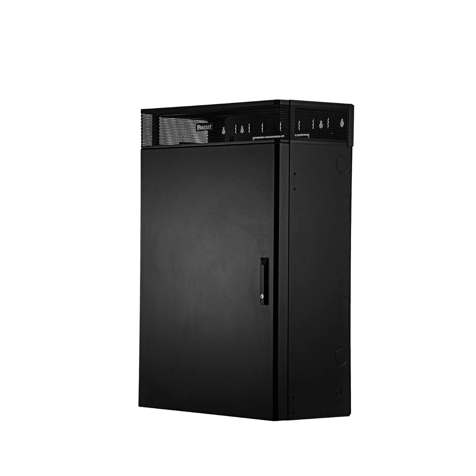 Gabinete de Montaje en Pared TrueEdge™, Con 6 UR para Equipo Activo y 6 UR para Paneles de Parcheo, Fabricado en Acero, Color Negro WME6BL - PANDUIT
