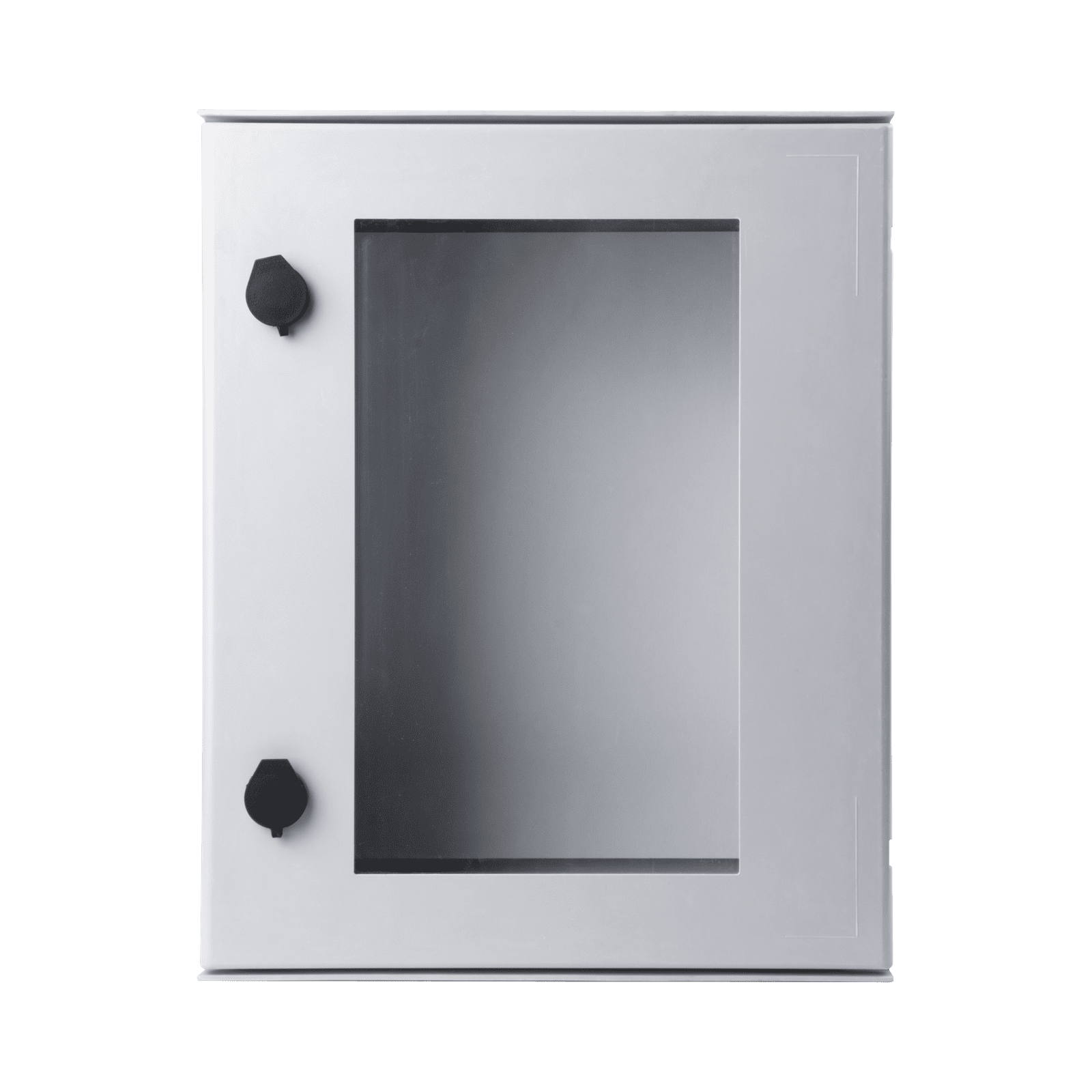 Gabinete de Poliéster IP65 Puerta Transparente, Uso en Intemperie (400 x 500 x 200 mm) con Placa Trasera Interior de Plástico (Incluye Chapa y Llave). PST-4050-20PT - PRECISION