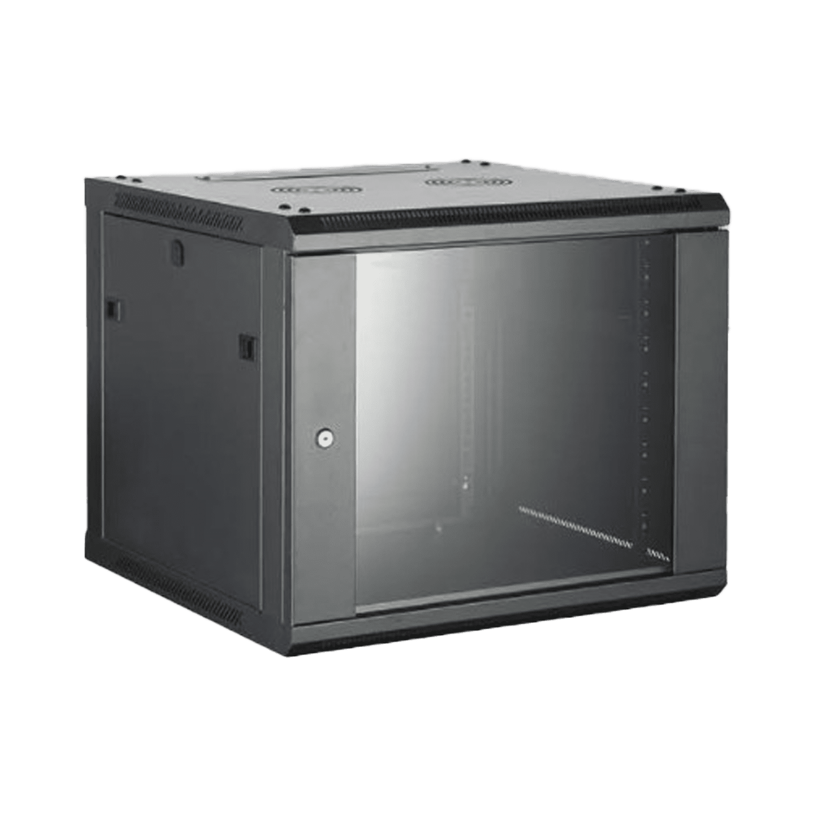 Gabinete para Montaje en Pared – Piso / Puerta de Cristal Templado / Cuerpo Fijo / 6 Unidades de Rack / 19″ / Fabricado en Acero DS-XS6406-S/B - HIKVISION