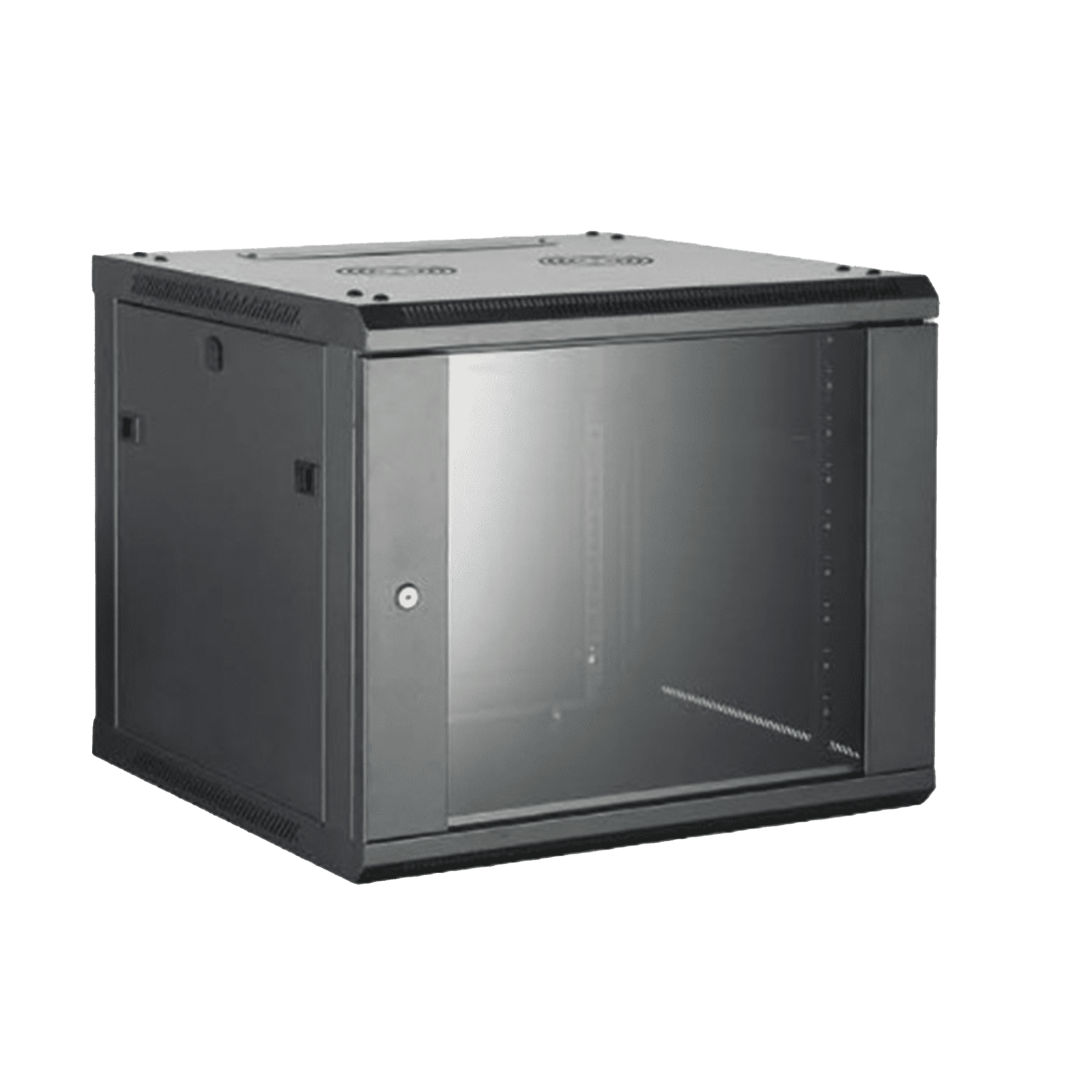 Gabinete para Montaje en Pared – Piso / Puerta de Cristal Templado / Cuerpo Fijo / 9 Unidades de Rack / 19″ / Fabricado en Acero DS-XS6409-S/B - HIKVISION