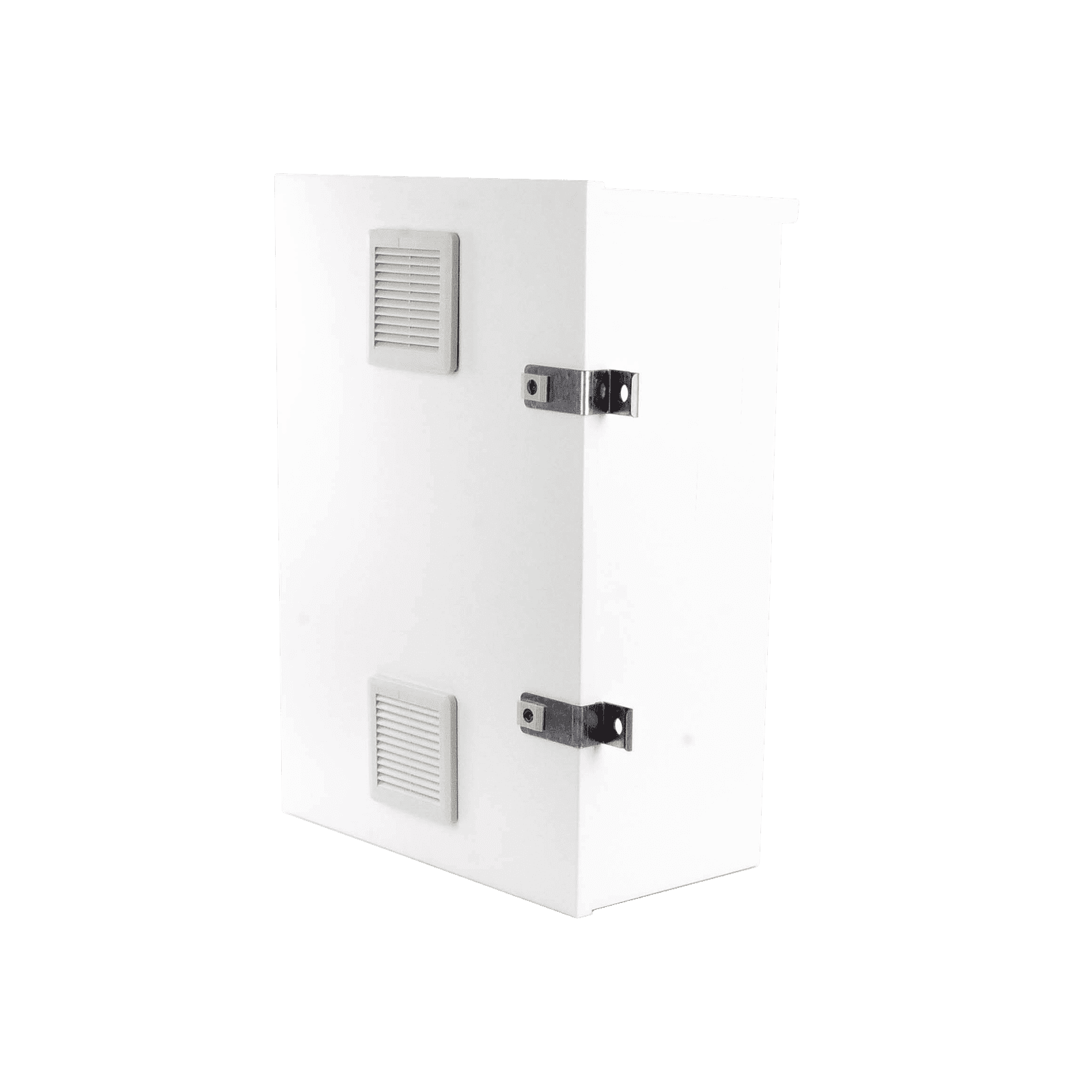 Gabinete para instalación de 2 Baterías PL110D12, Fabricado en Lámina Galvanizada, Accesorios para piso o poste (No incluidos) EI-PCB-04-07-03-W3V - EPCOM INDUSTRIAL