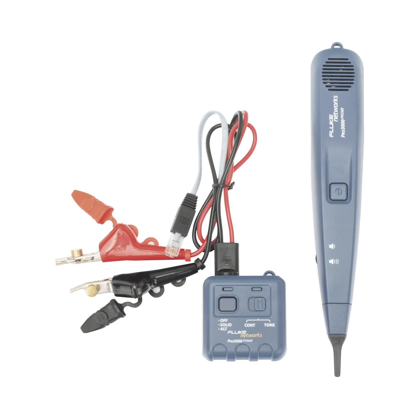 Generador y Sonda (Detector) de Tonos PRO3000™, Para Identificación de Señales Analogicas en Cableado Inactivo 26000900 - FLUKE NETWORKS