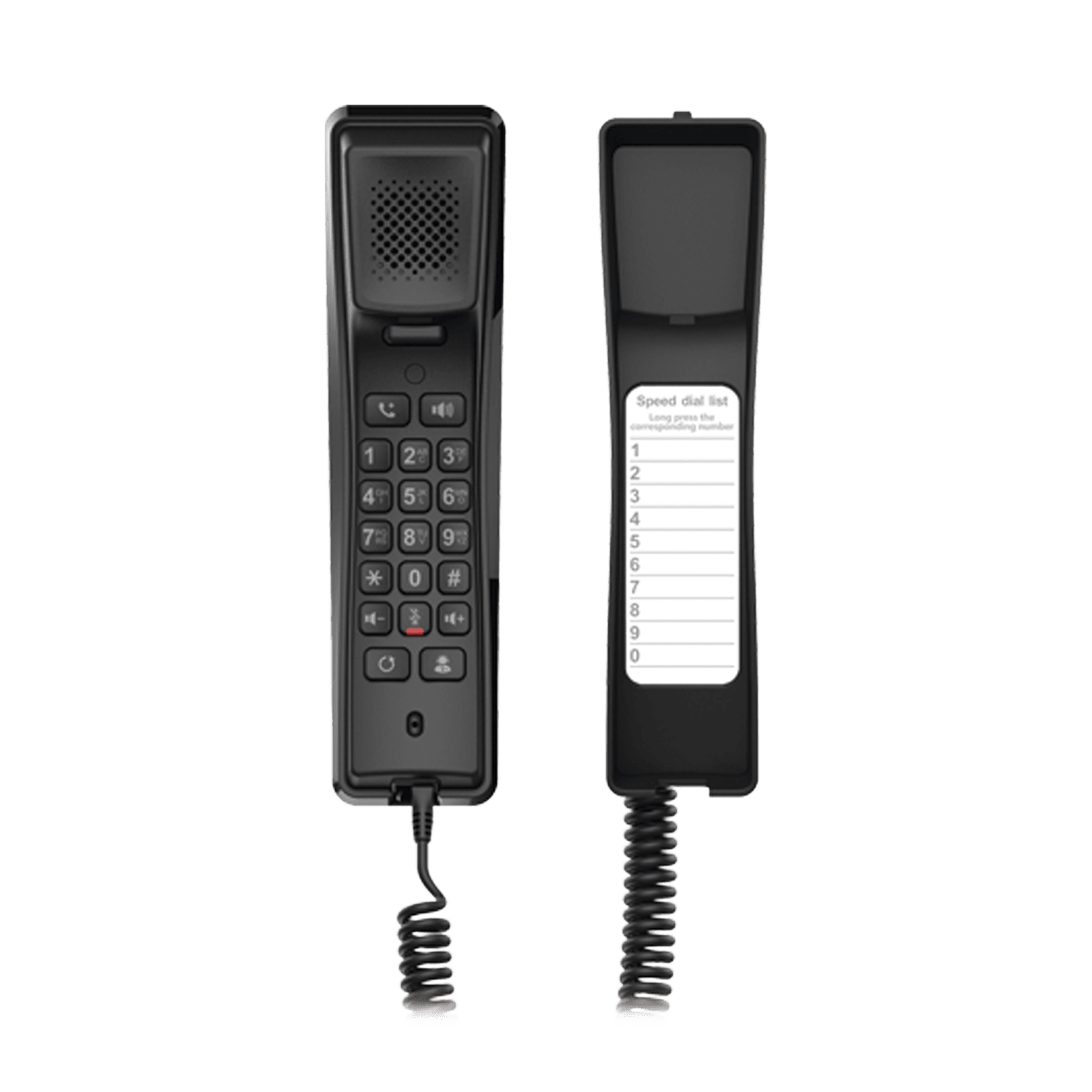 Teléfono IP profesional para Hotelería, montaje en pared, teclado numérico estándar, conferencia de 3 vías, Opus y PoE. H2U - FANVIL
