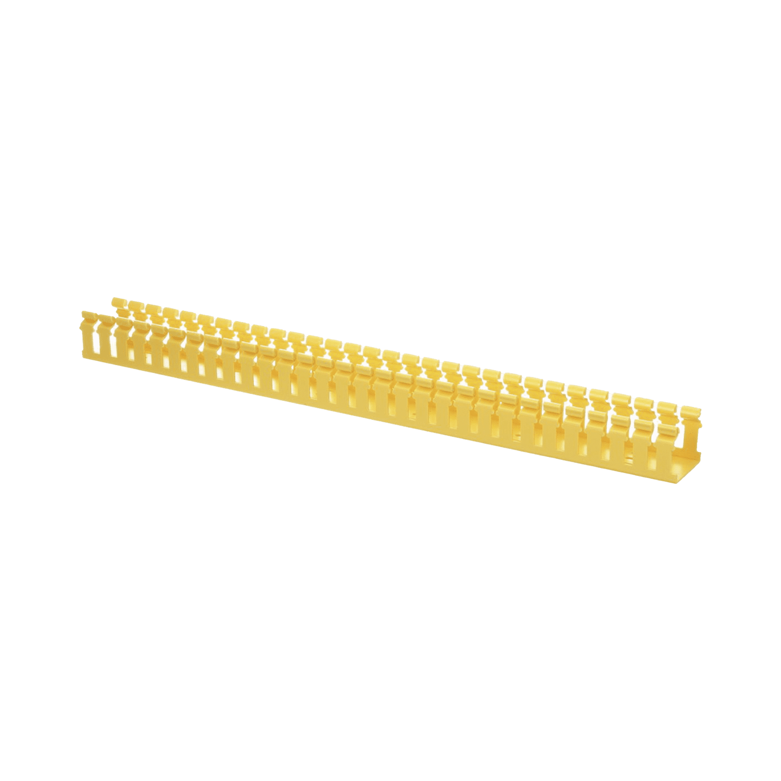 Canaleta Ranurada de PVC sin Tapa, Tipo H (Tapa Abisagrada), 2 in de Ancho, 2 in de Alto y 1828.8 mm de Largo, Color Amarillo H2X2YL6 - PANDUIT
