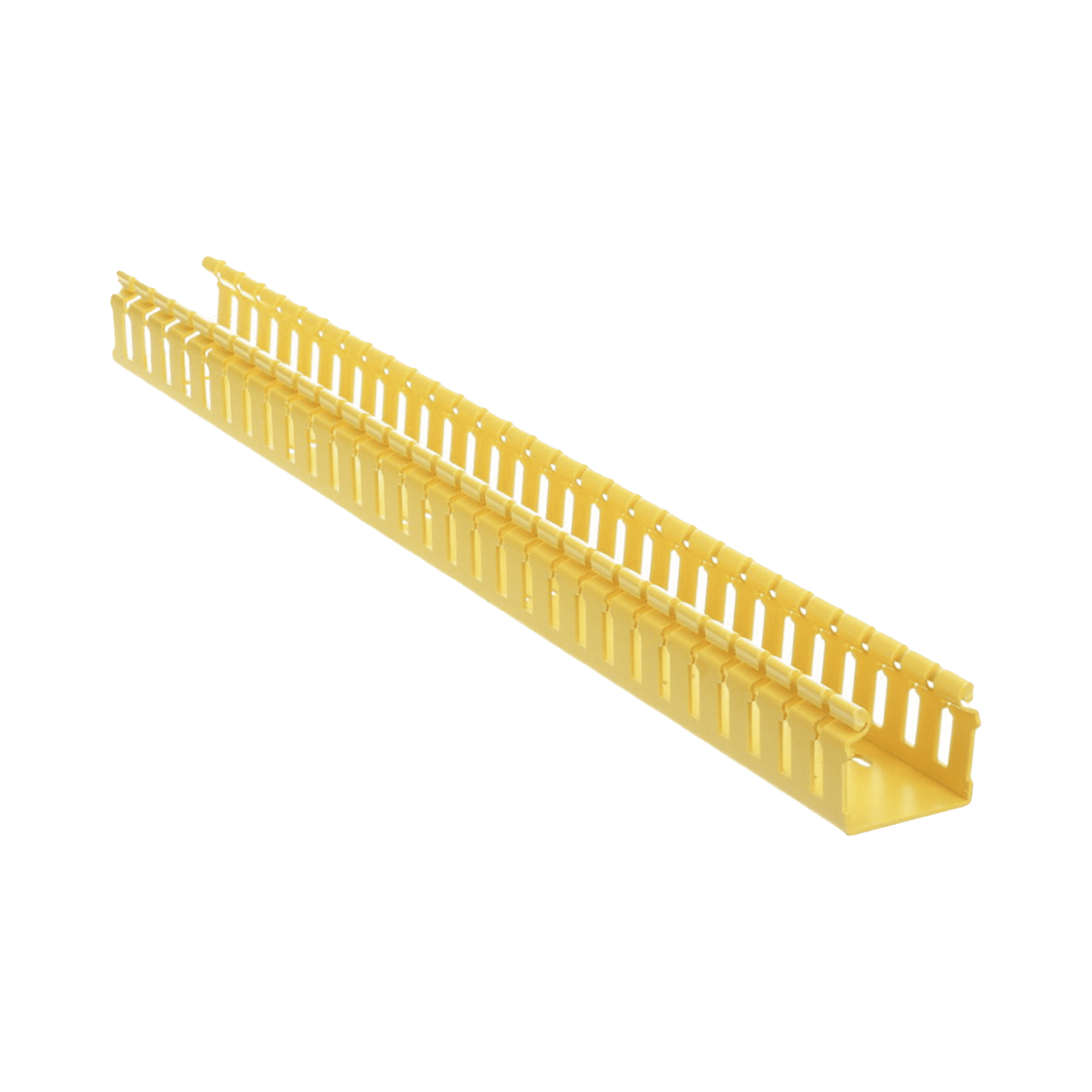Canaleta Ranurada de PVC sin Tapa, Tipo H (Tapa Abisagrada), 2 in de Ancho, 2 in de Alto y 1828.8 mm de Largo, Color Amarillo H2X2YL6 - PANDUIT