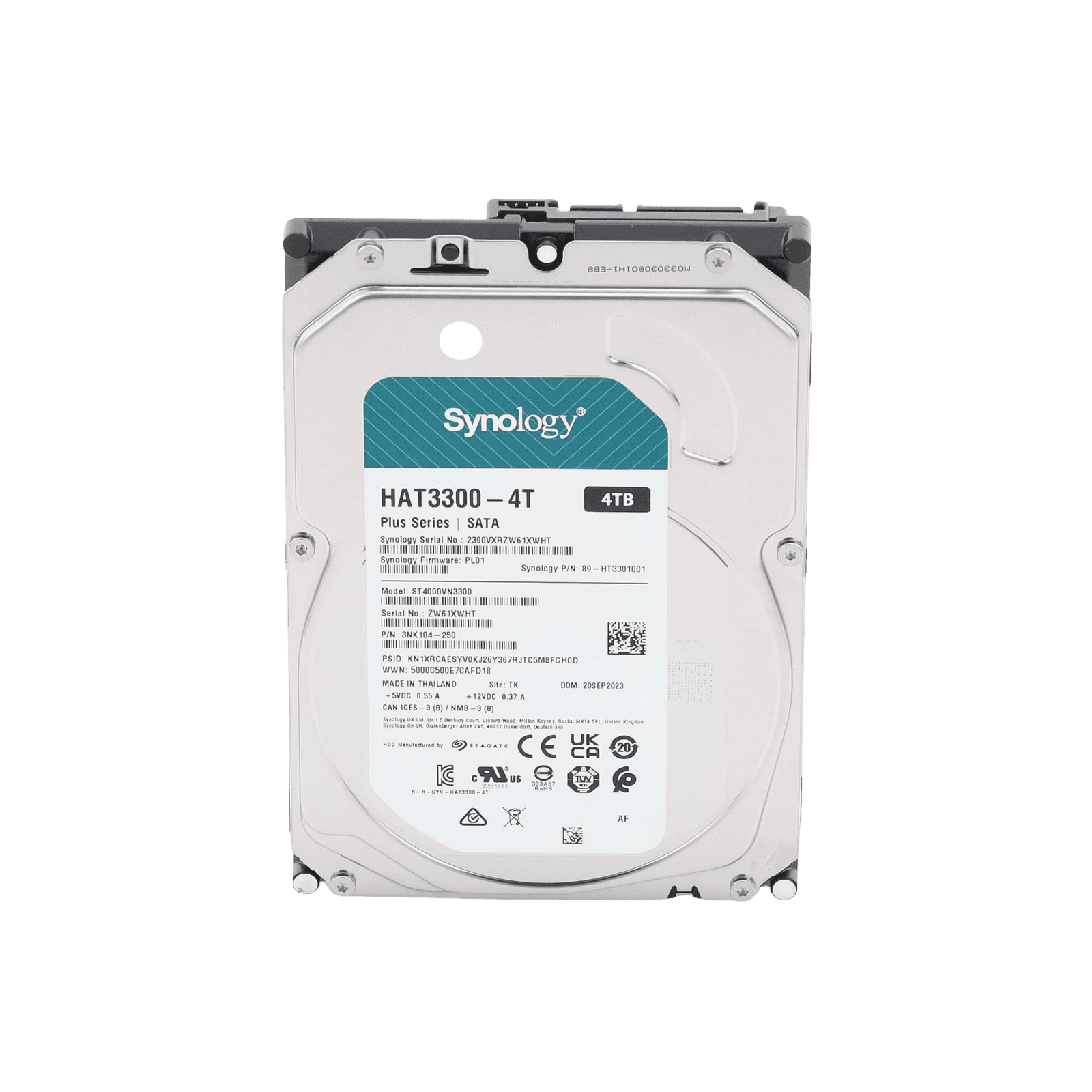 Disco duro 4TB / 5400RPM / Serie Plus Discos Duros/ Especializados para NAS HAT3300-4T - SYNOLOGY