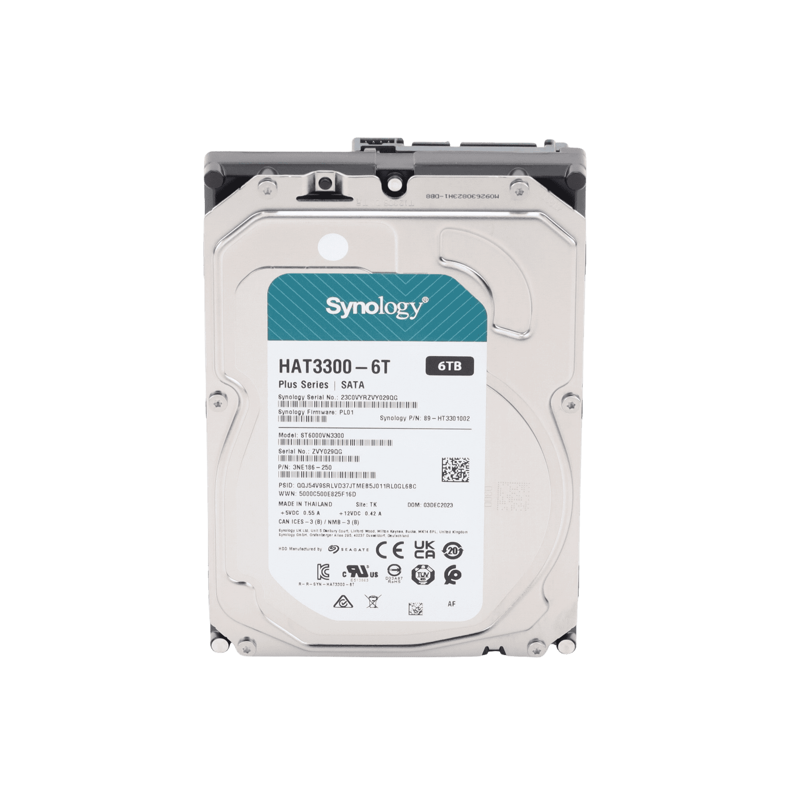 Disco duro 6TB / 5400RPM / Serie Plus Discos Duros/ Especializados para NAS HAT3300-6T - SYNOLOGY