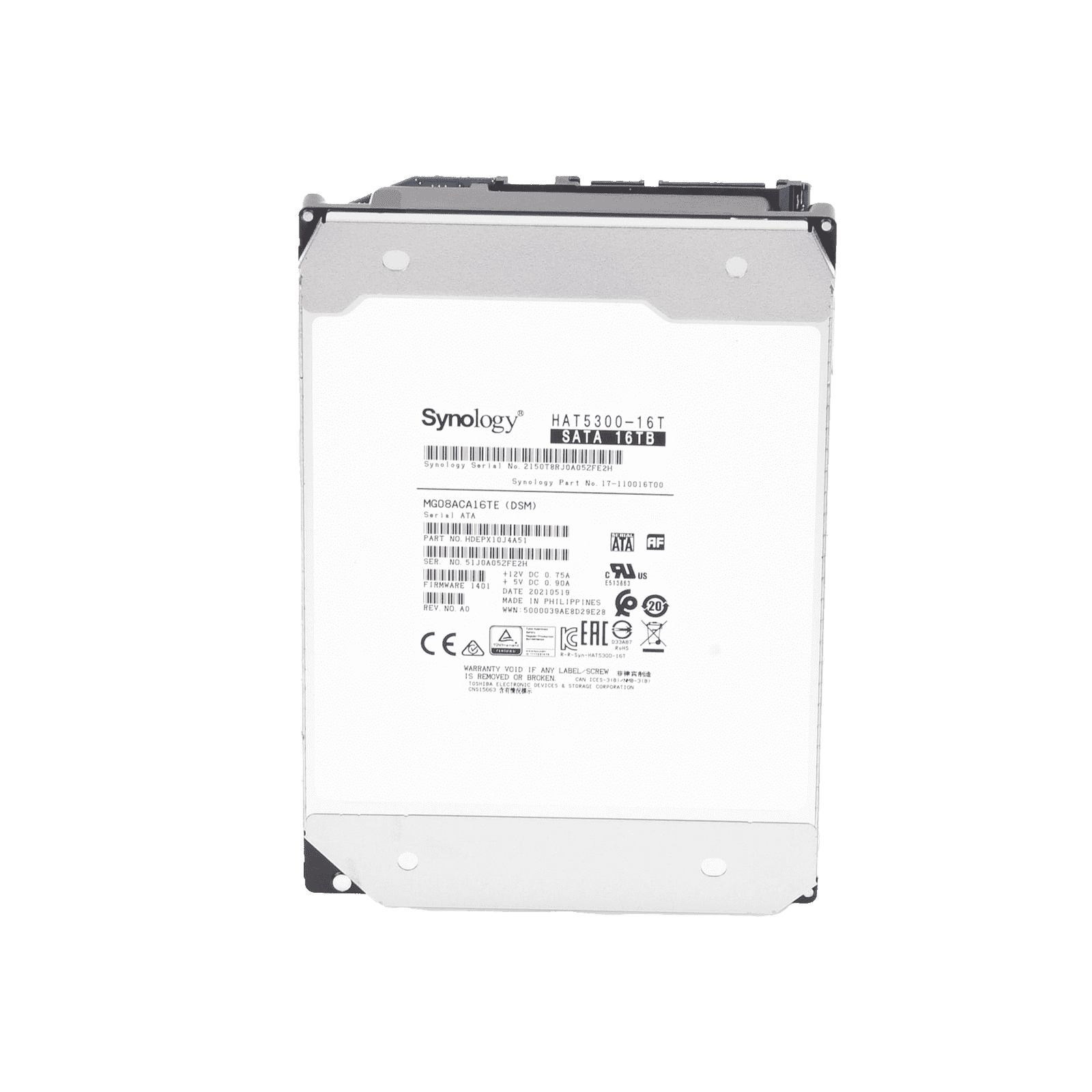 Unidades de almacenamiento empresariales / Disco duro 16TB / 7200RPM / NAS SYNOLOGY HAT5300-16T - SYNOLOGY