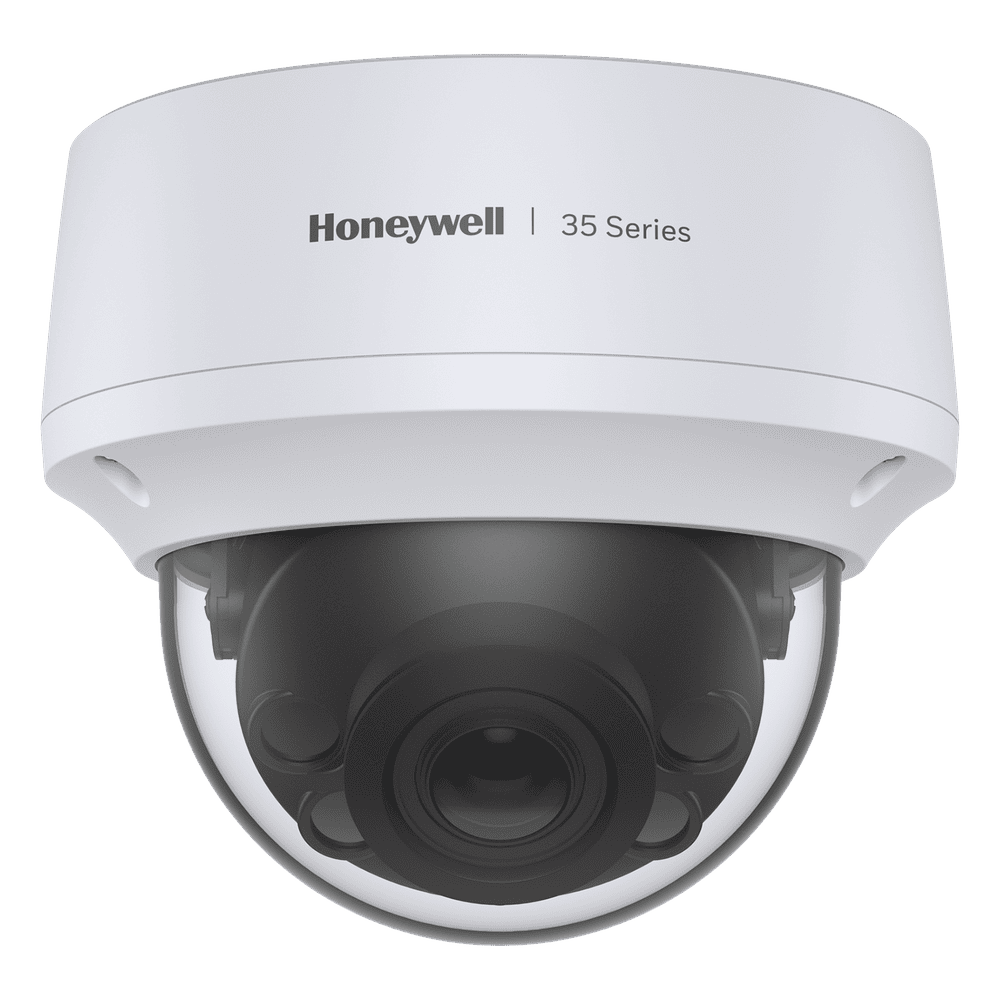Domo IP 8 Megapíxel / Lente Mot. 2.7 a 13.5 mm / 50 mts IR / Ultra Baja Iluminación / NDAA / ONVIF / IP67 / IK10 / IA (Filtro de Humanos y Vehiculos) / Merodeo / Conteo de Personas / PoE / Audio y Alarmas I/O / Serie 35 / Honeywell Securit HC35W48R2