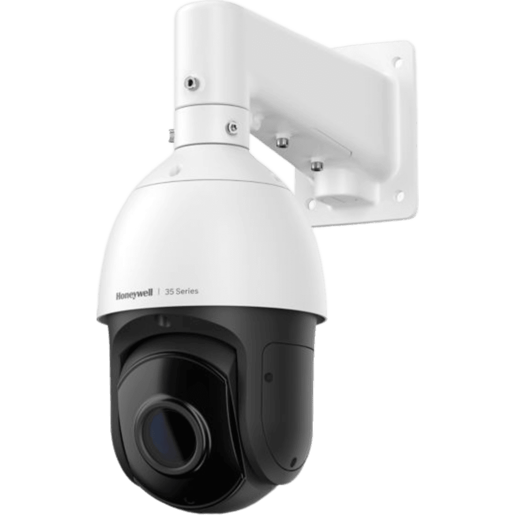 PTZ IP 5 Megapixel / 30X Zoom / 150 mts IR / Ultra Baja Iluminación / H.265 / IA (Filtro de Humanos y Vehiculos) / Merodeo / PoE+ / Exterior IP67 / IK10 / ONVIF / NDAA / Serie 35 / 256 GB microSD / Audio I/O / Alarma I/O / Honeywell Security HC35WZ5R30