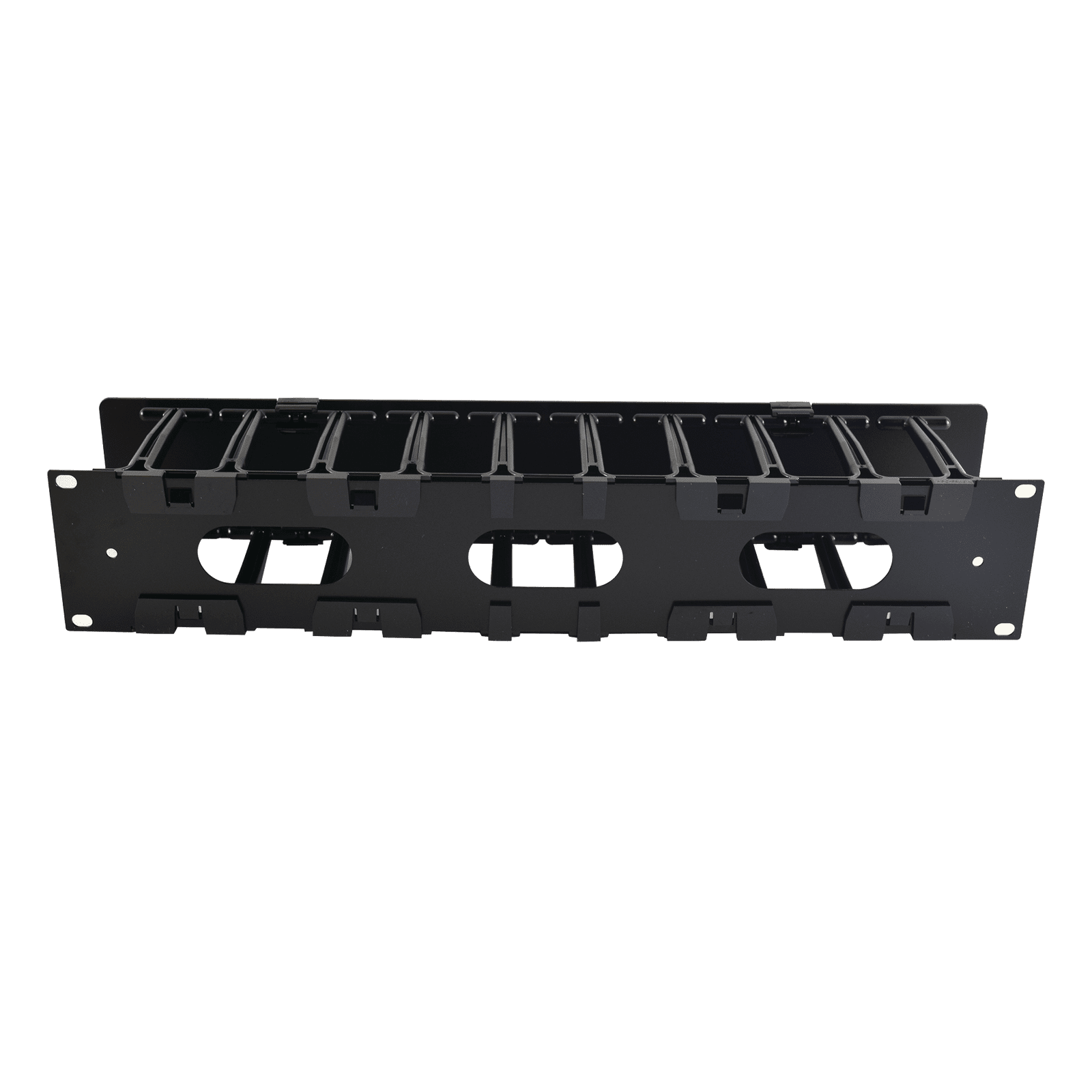 Organizador de Cable Horizontal RouteIT, Sencillo, Para Rack de 19in, 4in de profundidad, 2UR HCM-4-2U - SIEMON