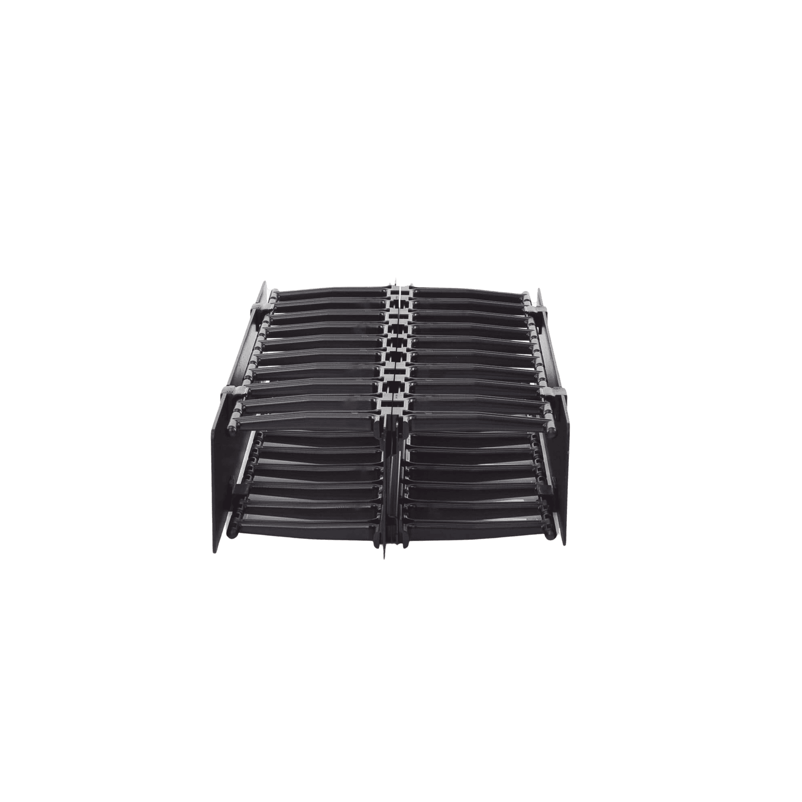 Organizador de Cable Horizontal RouteIT, Doble, Para Rack de 19in, 4in de profundidad, 2UR HCM-4-2U-D - SIEMON