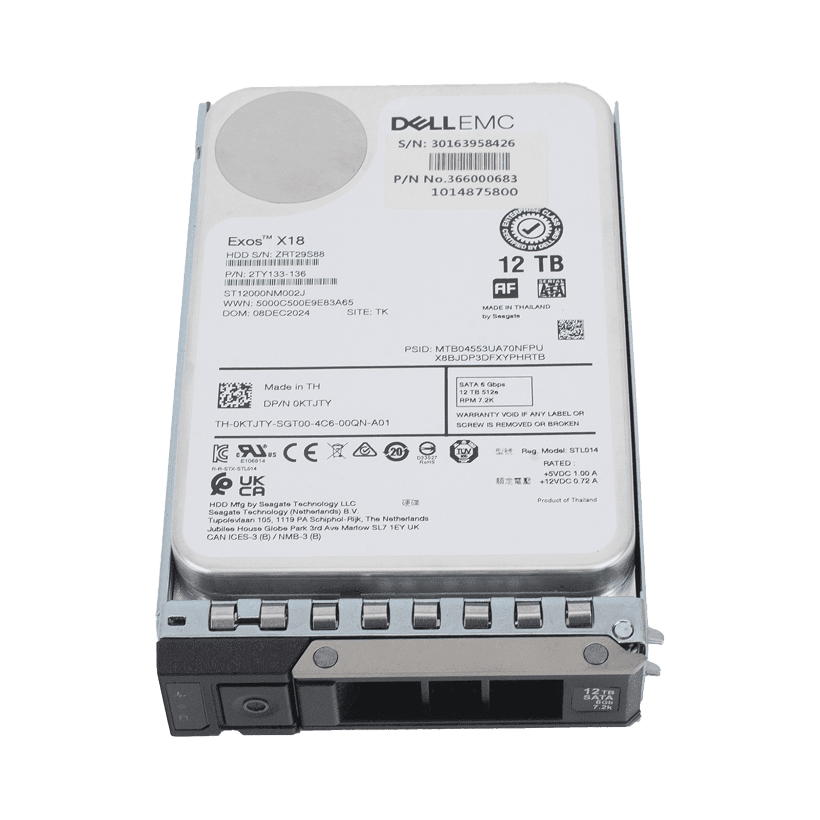 Disco Duro Enterprise 3.5″ 12 TB / Hikvision (DELL)/ 7200 RPM / SATA / Alto Rendimiento / Recomendado para Servidores Hikvision HDD/12TB/SATA/DELL - HIKVISION