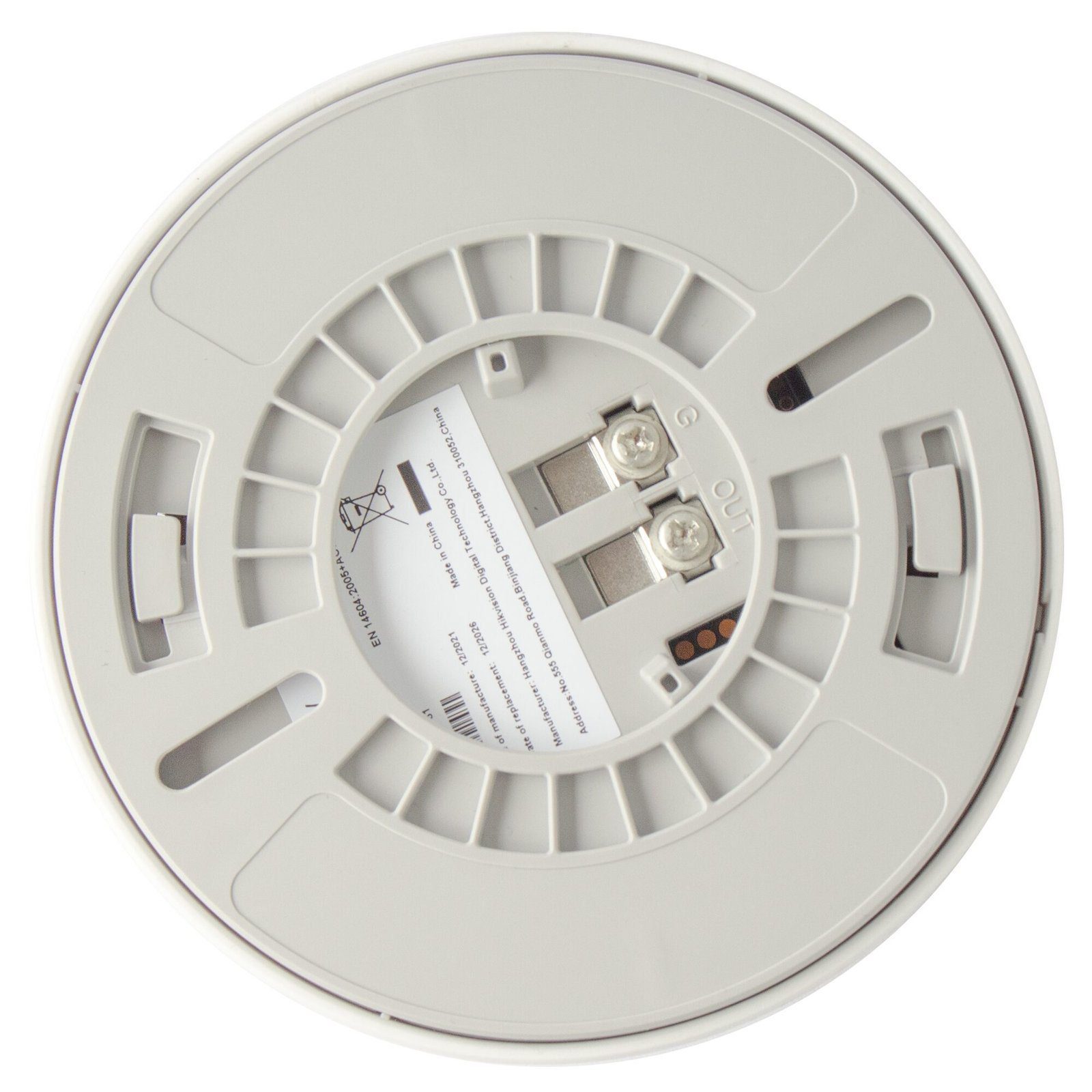 (HikFire) Detector de Humo Óptico Hikvision / Tecnología Avanzada de Detección de Incendios / Alarma Temprana y Fiabilidad Certificada / Soporta Salida de Alarma HF-S2 - HIKVISION