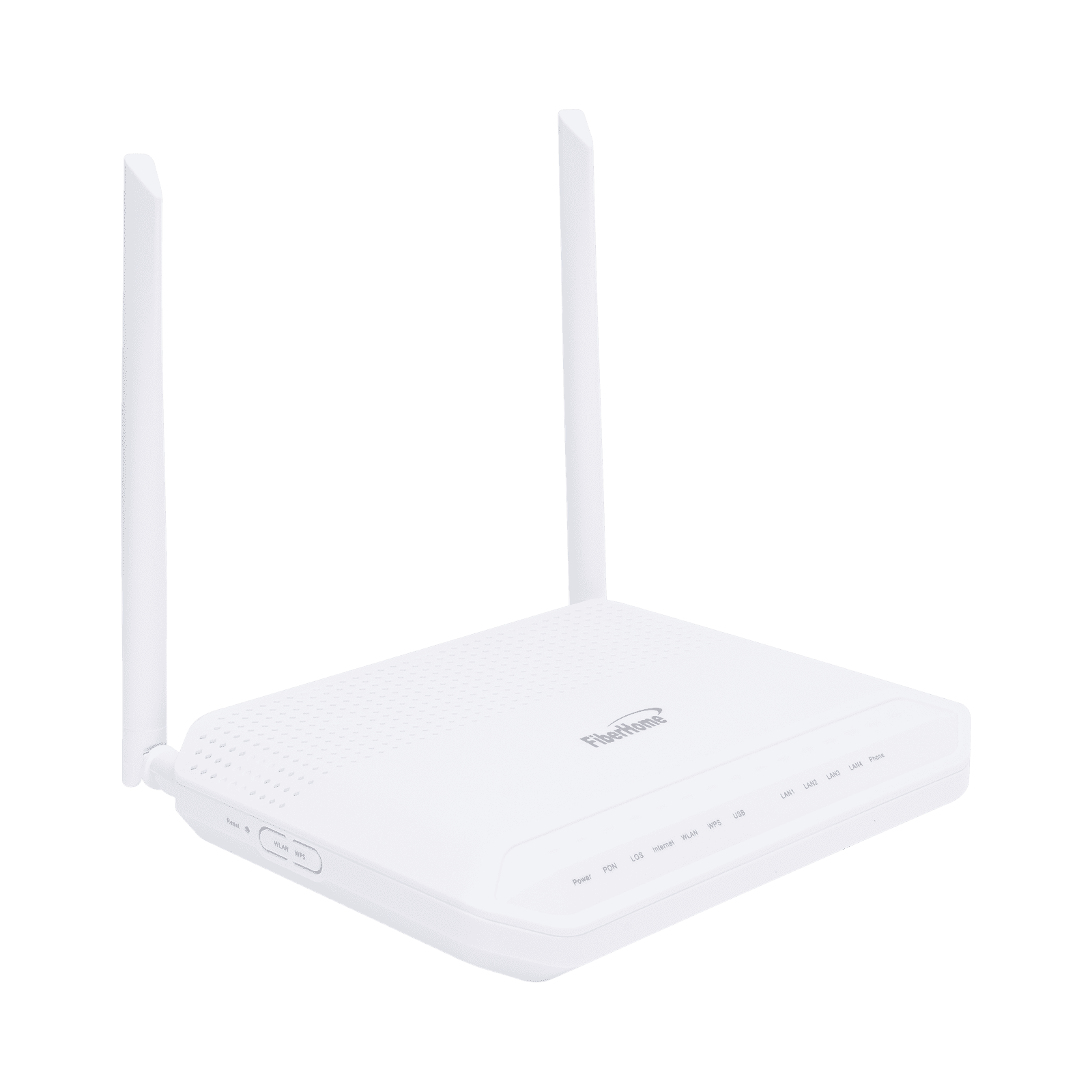 ONU GPON WiFi 2.4/5 GHz MIMO 2×2, 4 puertos Gigabit + 1 POTS + USB, conector SC/UPC HG6143D - FIBERHOME