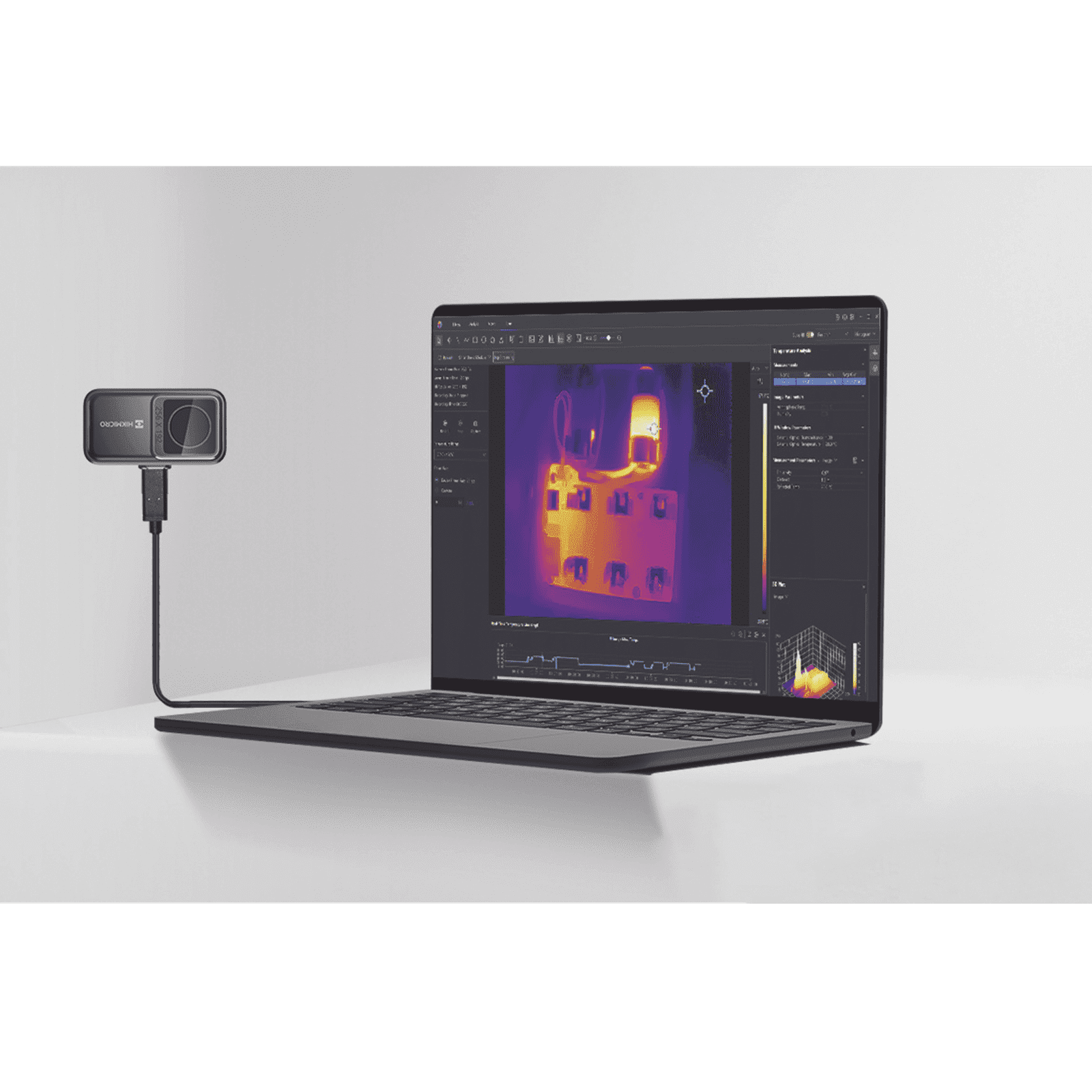 MINI2 V2- Cámara Termográfica Portátil para Celulares (Android) / Conector Tipo USB – C / Lente 3.5 mm / IP40 / JPEG (Imagen) / Video (MP4) / Rango de Medición de -20°C a 400°C HM-TJ12-3ARF-MINI2V2 - HIKMICRO