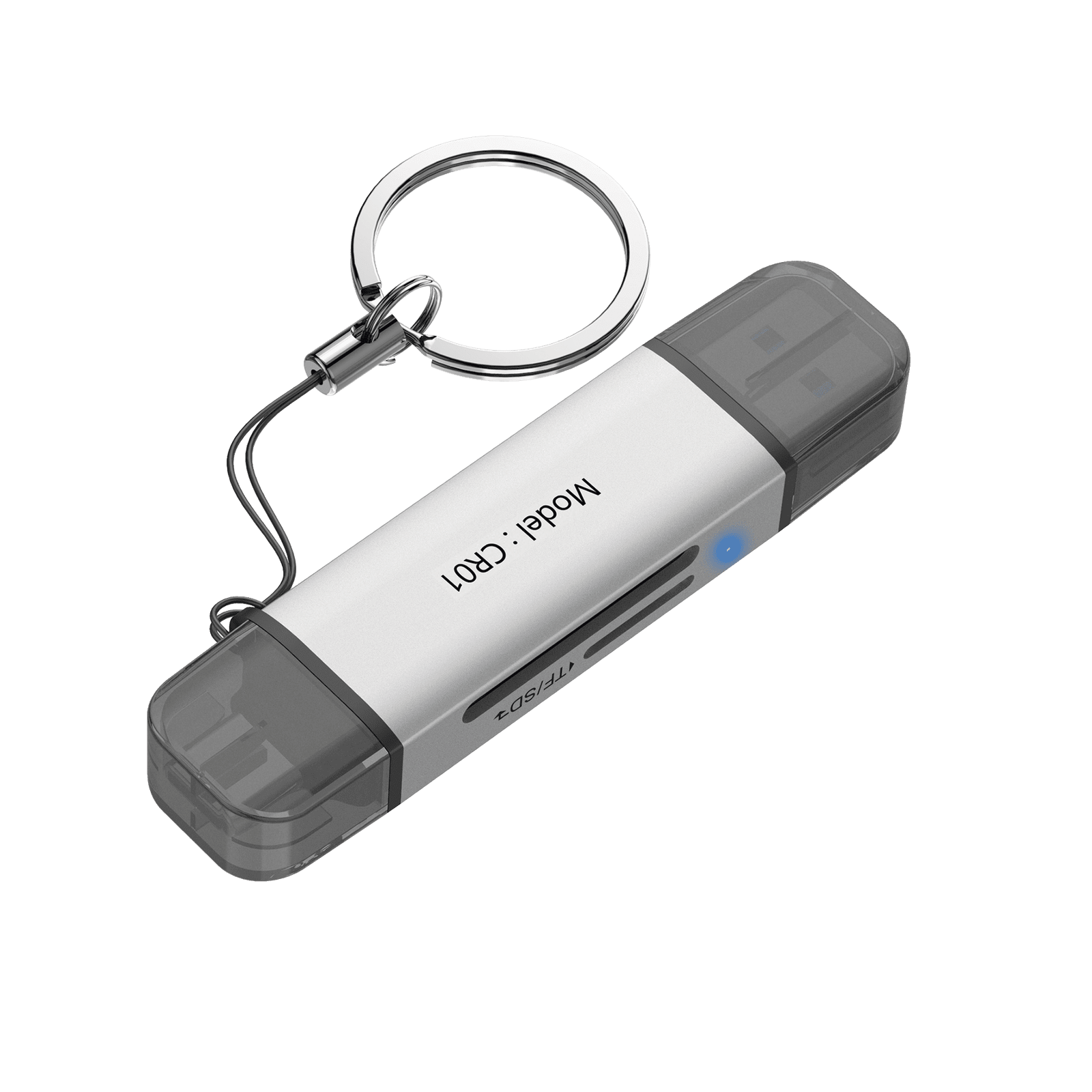 Lector de Tarjetas 2 en 1 / Conector Dual USB-A y USB-C / Soporta SD y Micro SD HS-HUB-CR01 - HIKSEMI by HIKVISION