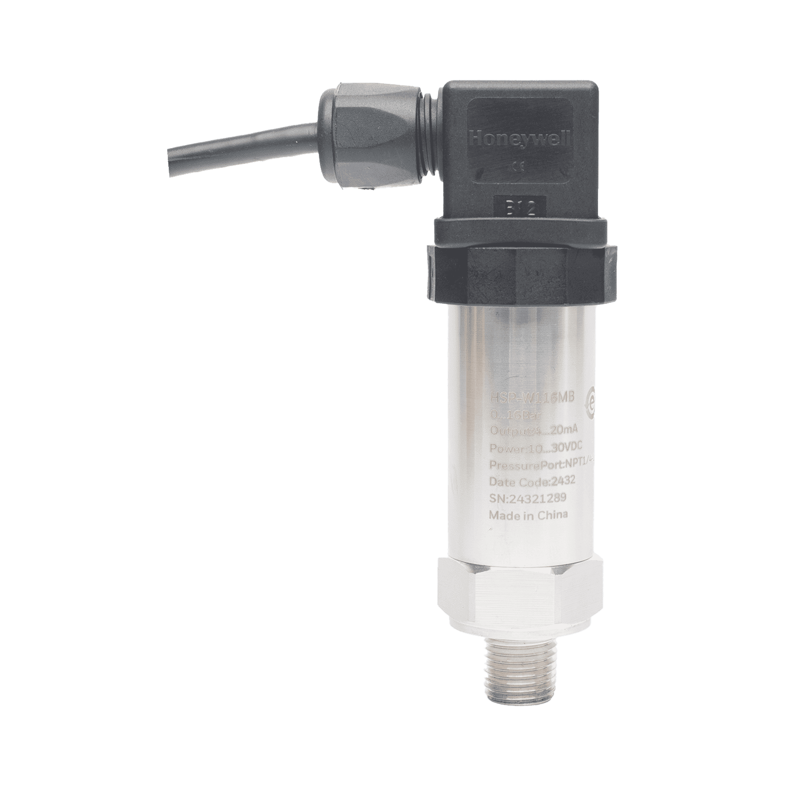 SENSOR DE PRESION, 1%, 16Bar, 4-20mA, NPT HSP-W116MB - HONEYWELL BMS