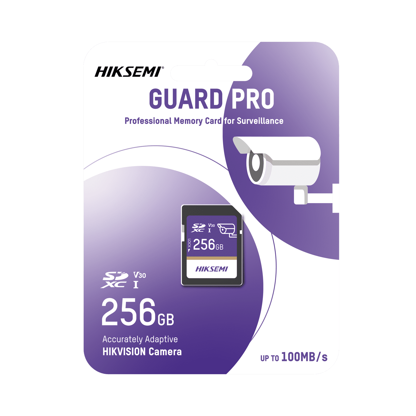 Memoria SD Clase 10 de 256 GB / Especializada Para Videovigilancia HS-SD-P10/256G/GUARDPRO - HIKSEMI by HIKVISION