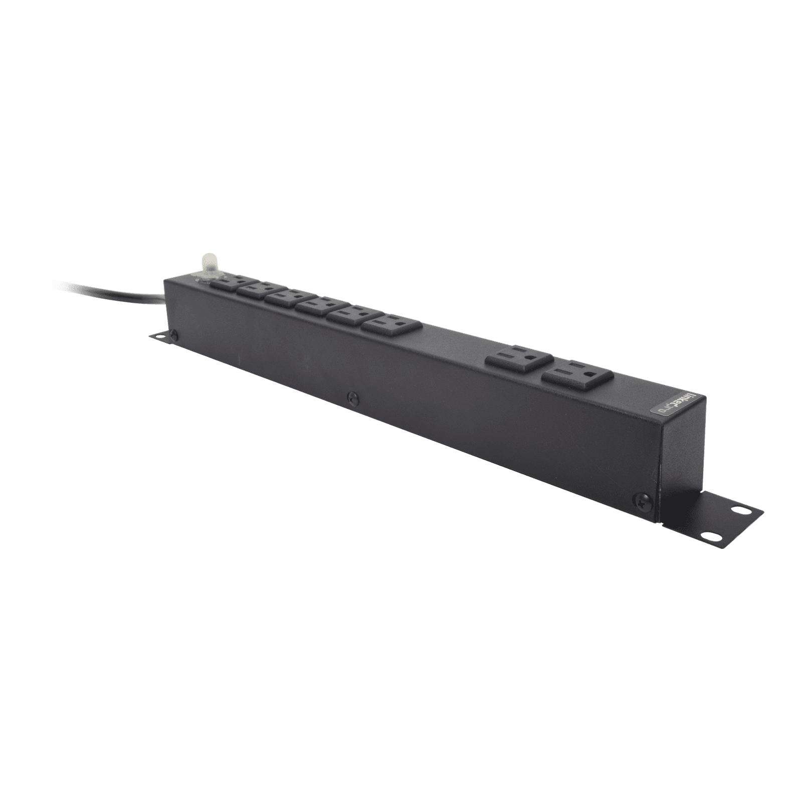 Tomacorriente Horizontal (PDU) de 8 Contactos (NEMA 5-15R) Rack 19″ 1UR. Voltaje Entrada/Salida: 120Vca/15A HTCM-1U - LINKEDPRO BY EPCOM