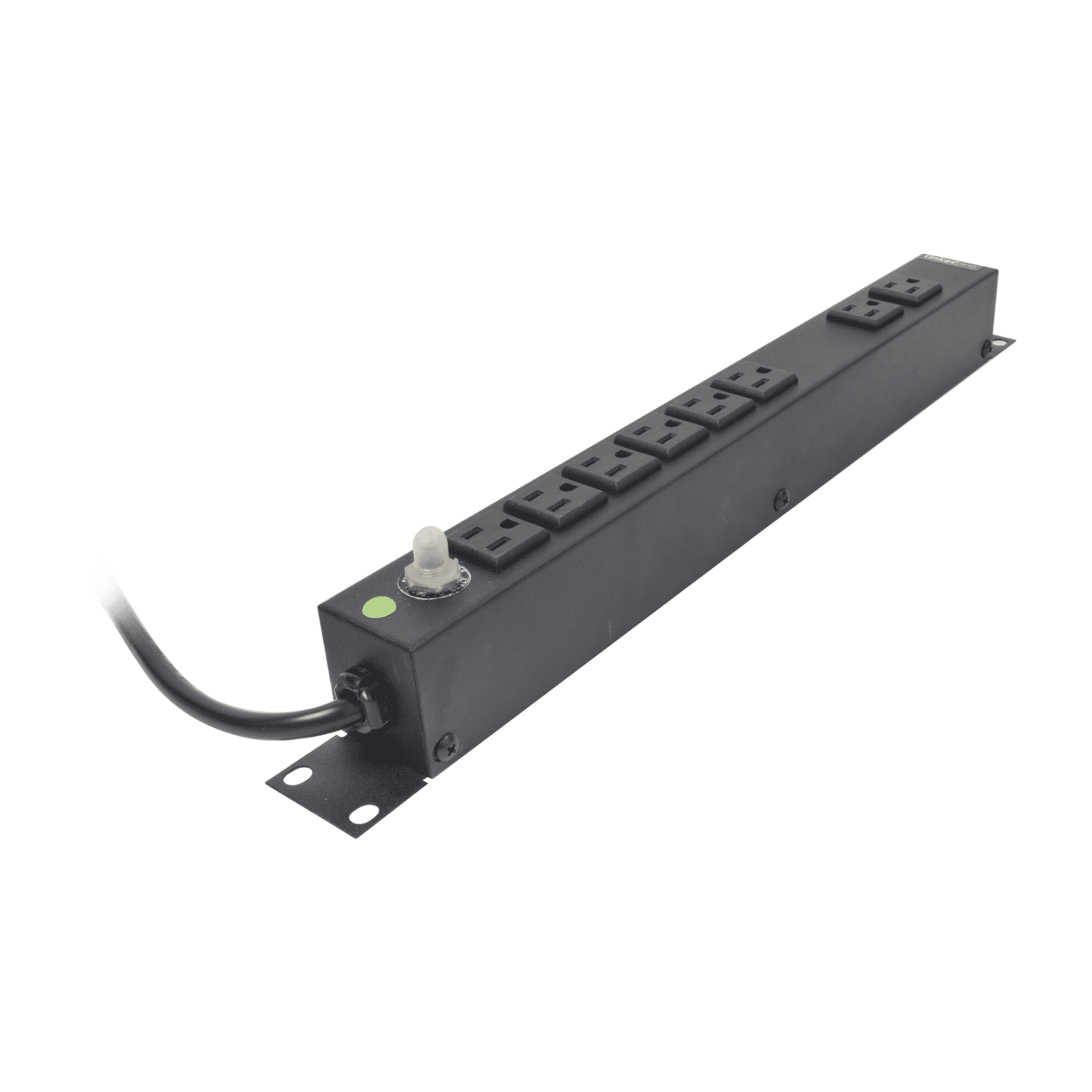 Tomacorriente Horizontal (PDU) de 8 Contactos (NEMA 5-15R) Rack 19″ 1UR. Voltaje Entrada/Salida: 120Vca/15A HTCM-1U - LINKEDPRO BY EPCOM
