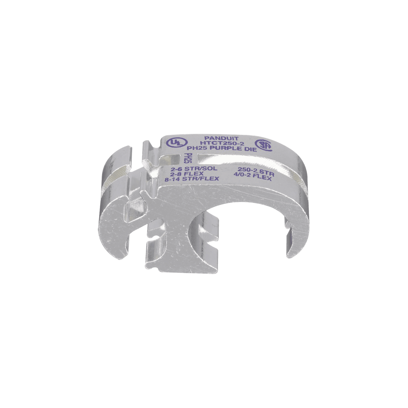 Conector de Compresión para Hacer Derivaciones de Cables, Espacios de 250 Kcmil a 2 AWG, 2 a 6 AWG, y 8 a 4 AWG HTCT250-2-1 - PANDUIT