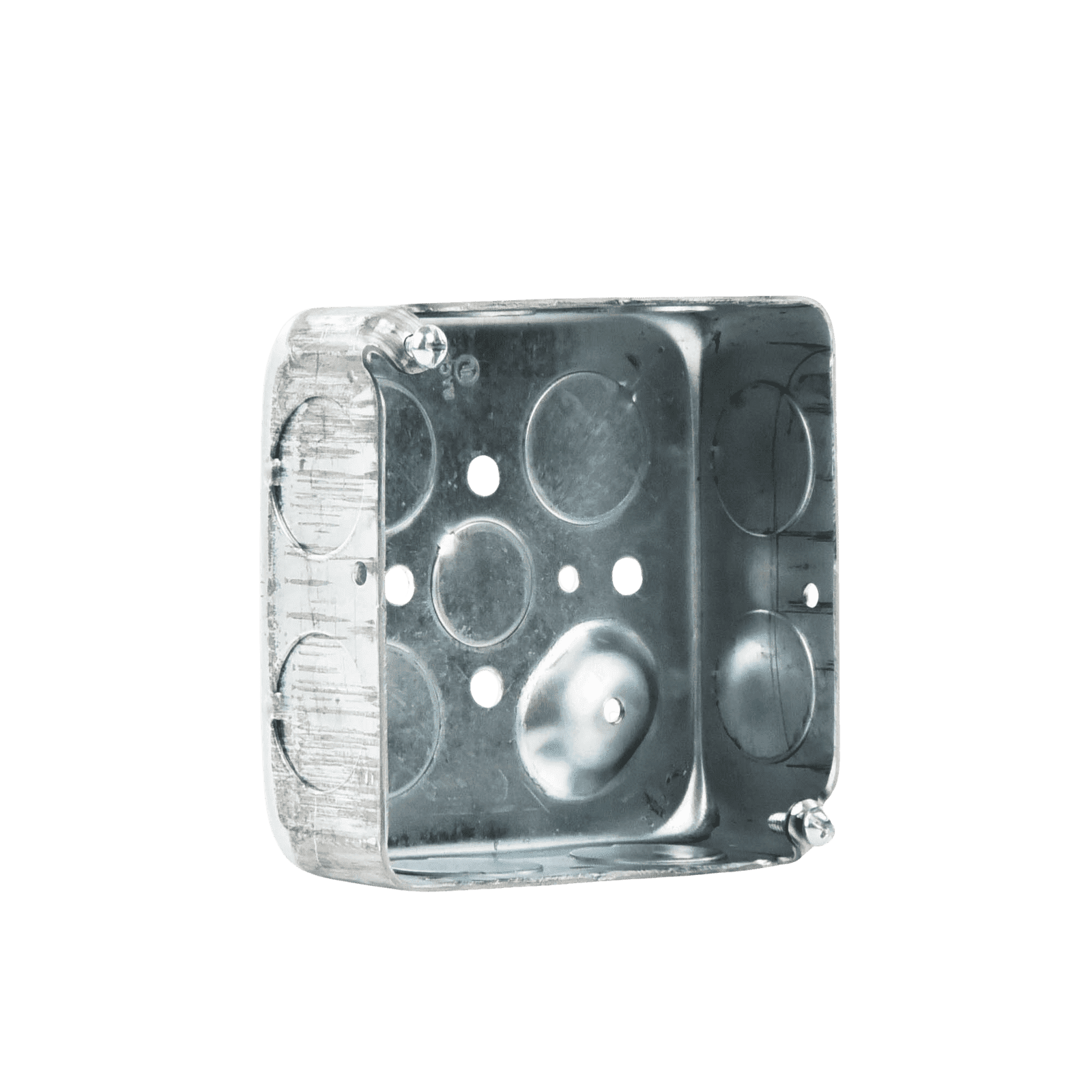 Caja Cuadrada 4 x 4″/Profundidad 1- 1/2″/ 11 Entradas de 3/4″ y 1 de 1/2″. HUB-191 - RACO