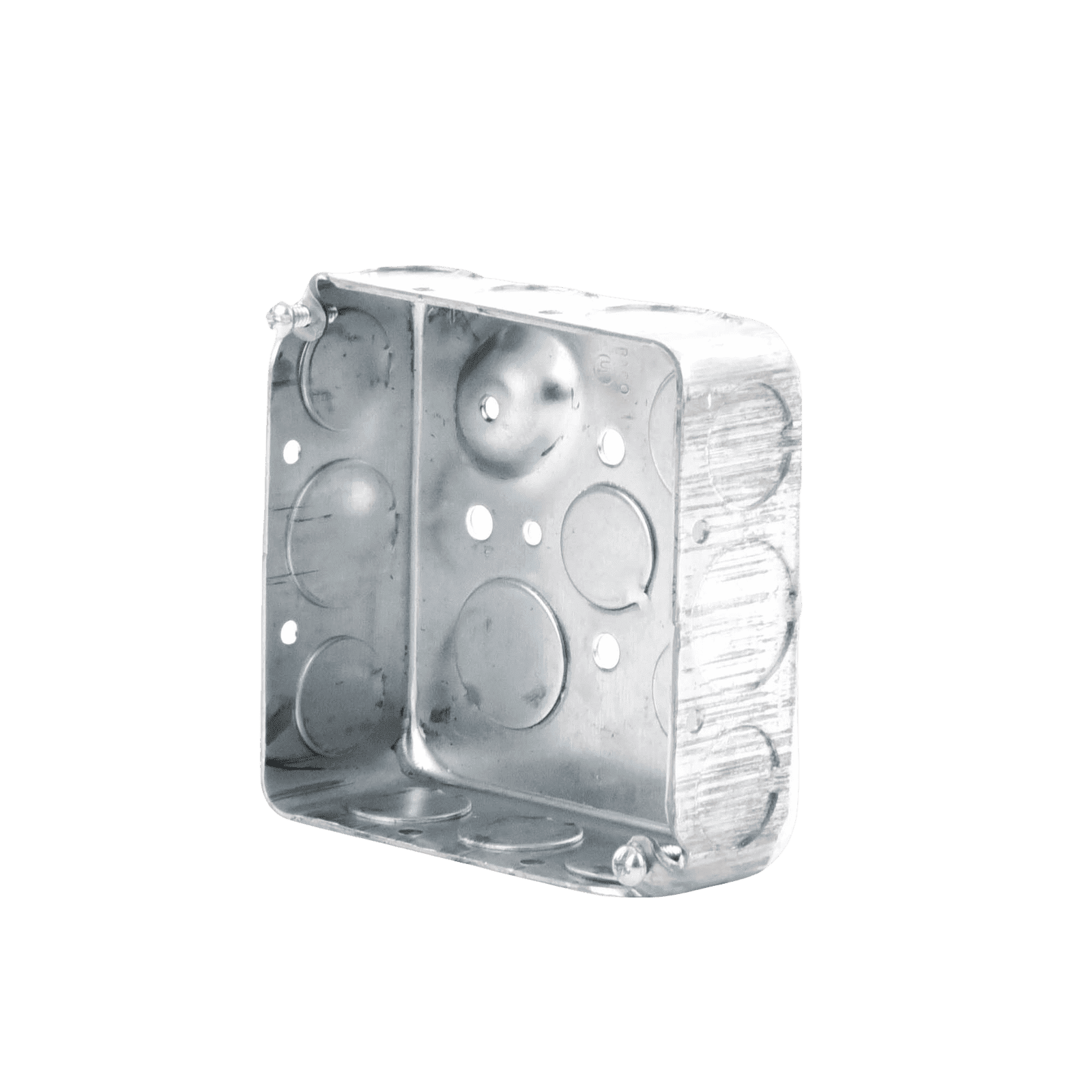 Caja Cuadrada 4 x 4″/ Profundidad 1- 1/2″/ Cuenta con 11 Entradas de 1/2″ y 6 de 3/4″.. HUB-192 - RACO