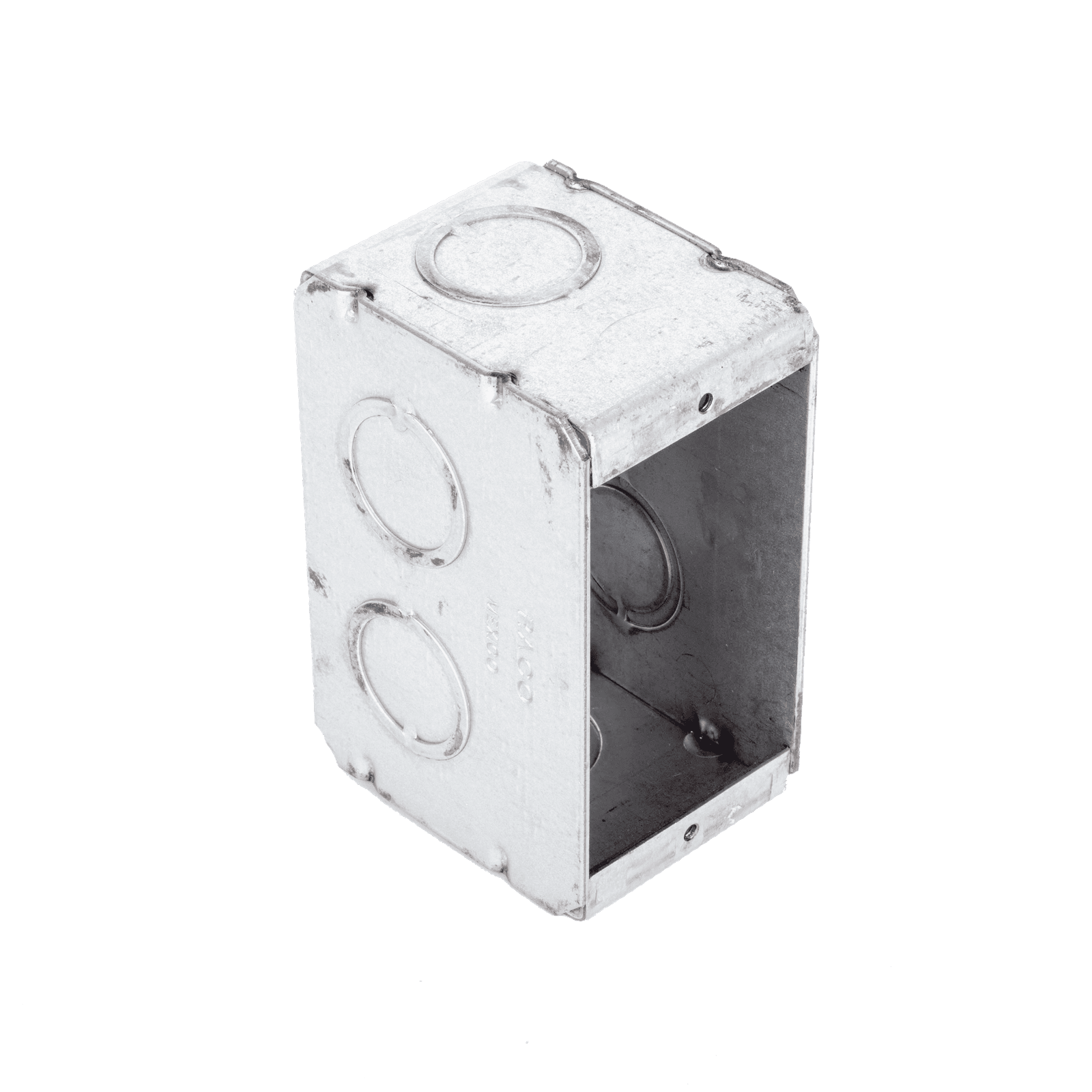 Caja (Chalupa ) Multigang de 1 Gang/ Profundidad de 2-1/2″/ 8 TKO (1/2″ y 3/4″). HUB-690 - RACO