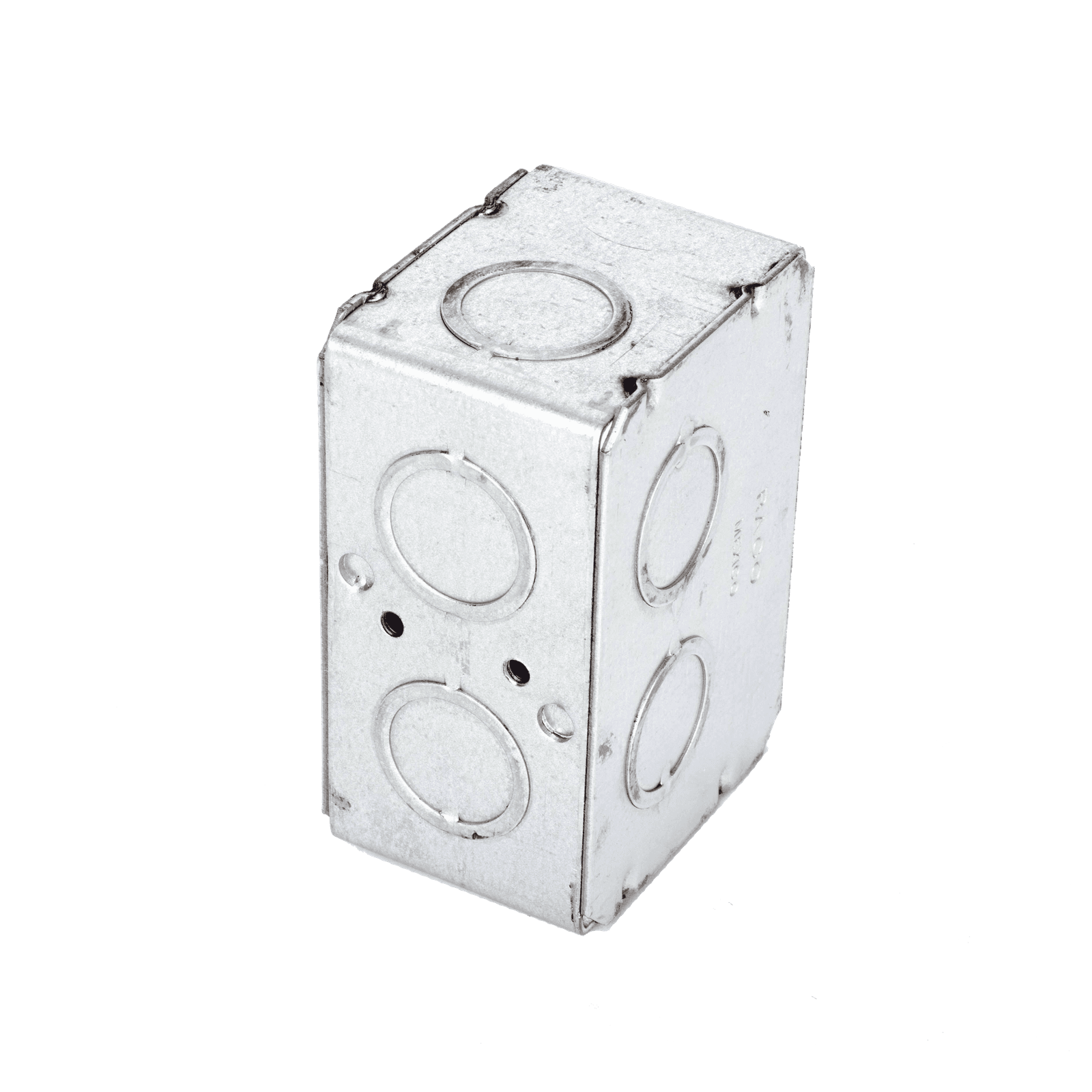 Caja (Chalupa ) Multigang de 1 Gang/ Profundidad de 2-1/2″/ 8 TKO (1/2″ y 3/4″). HUB-690 - RACO