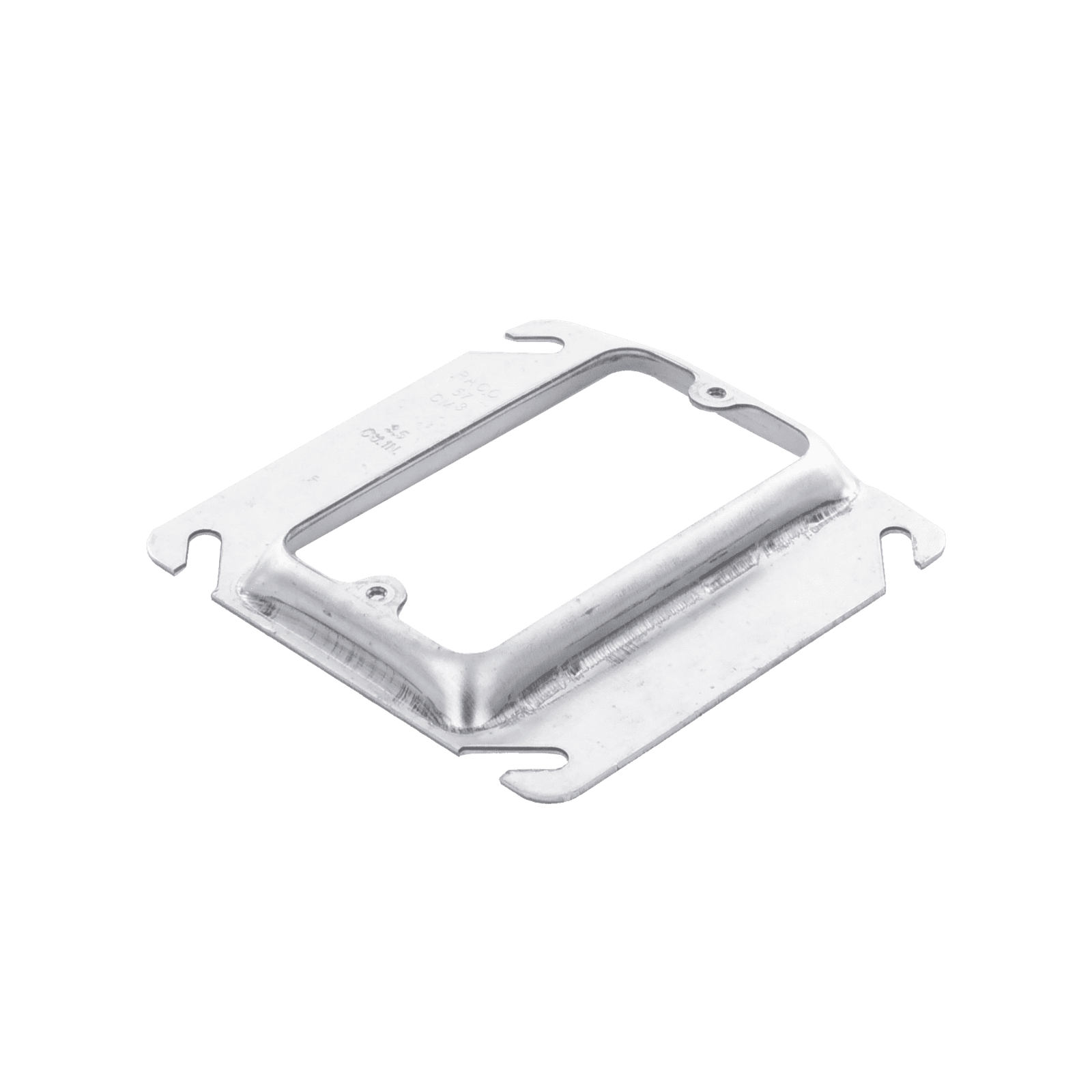 Sobretapa Cuadrada Galvanizada  de 4″, realce de 1/2″. HUB-772 - RACO