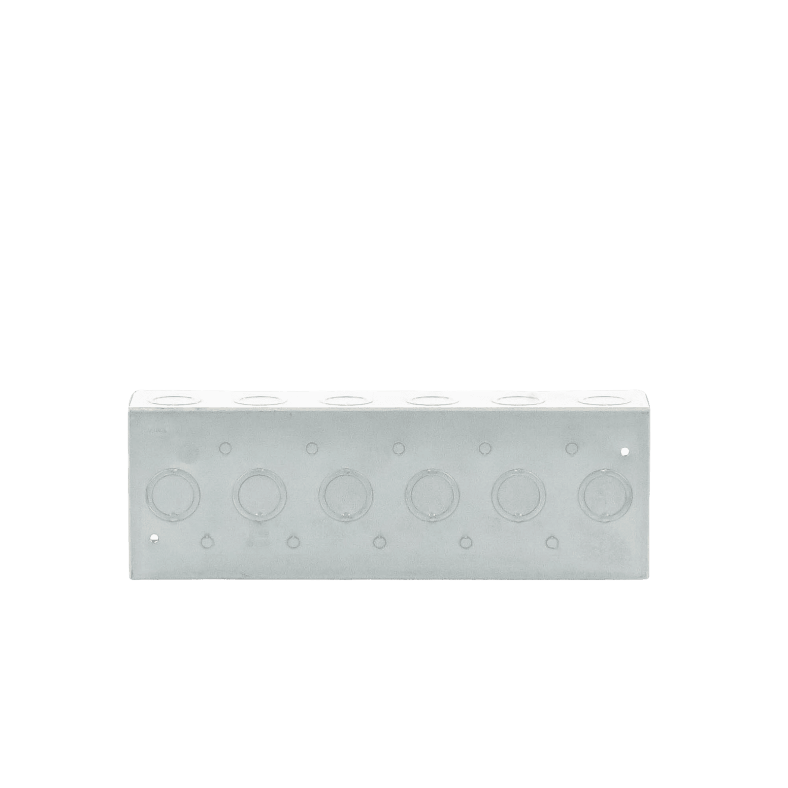 Caja de 6 Gang/Profundidad 2 1/2″/28 Entradas 1/2″-3/4″. HUB-960 - RACO
