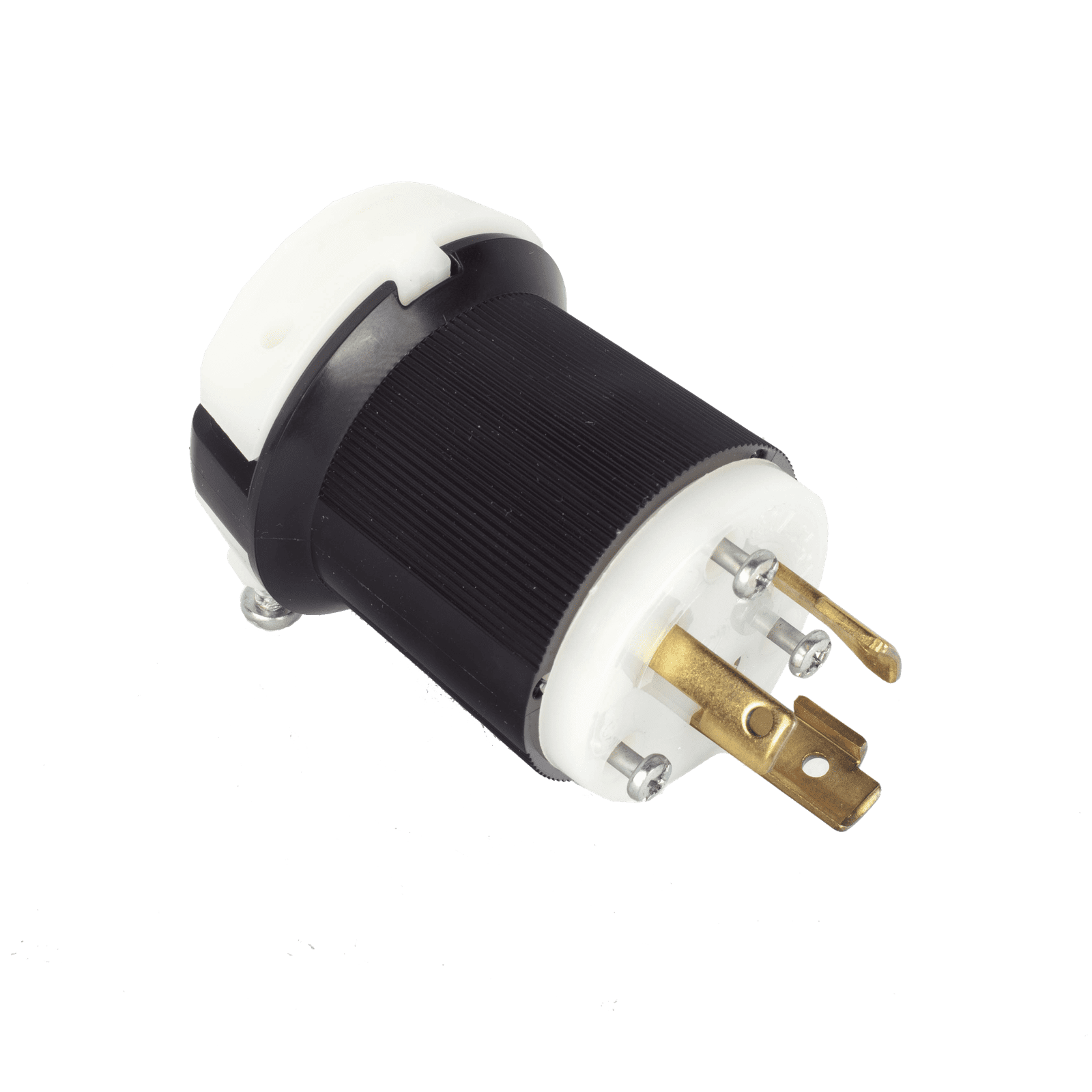 Clavija Industrial con Bloqueo de Media Vuelta / 30 A 250 V CA / 2 Polos 3 Hilos / Color Blanco y Negro / Nema L6-30P. HUB-HBL-2621 - HUBBELL