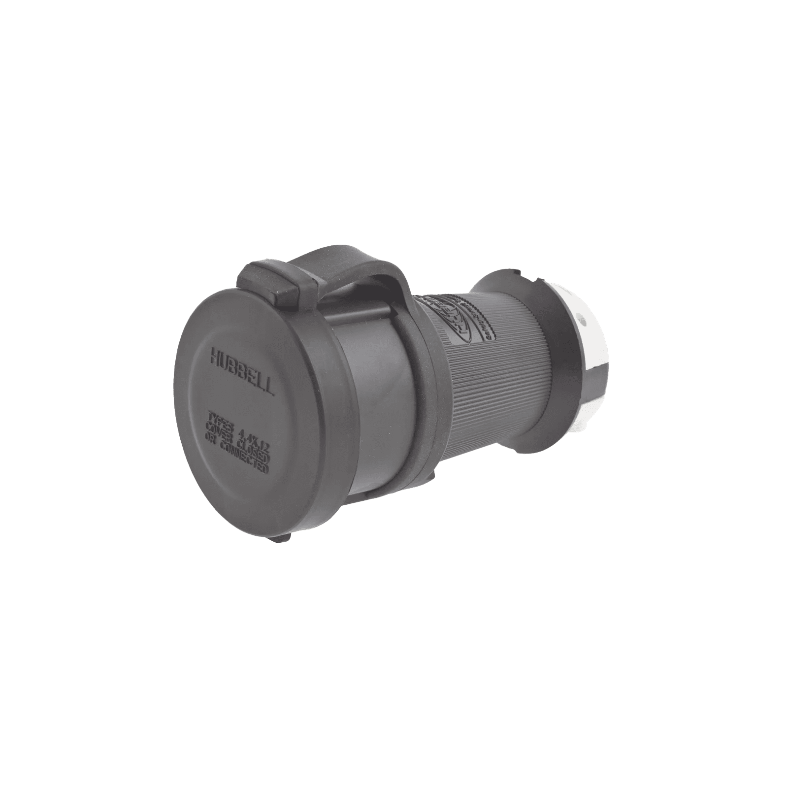 Conector Industrial con Bloqueo de Media Vuelta / 30 A 120/208 V CA / Nema L21-30R / 4 Polos 5 Hilos / Color Blanco y Negro / / Grado Industrial. HUB-HBL-2813 - HUBBELL