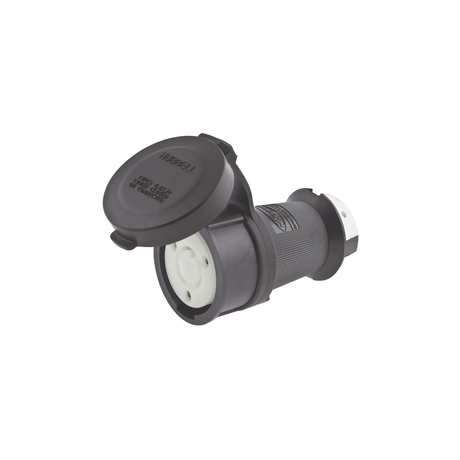 Conector Industrial con Bloqueo de Media Vuelta / 30 A 120/208 V CA / Nema L21-30R / 4 Polos 5 Hilos / Color Blanco y Negro / / Grado Industrial. HUB-HBL-2813 - HUBBELL