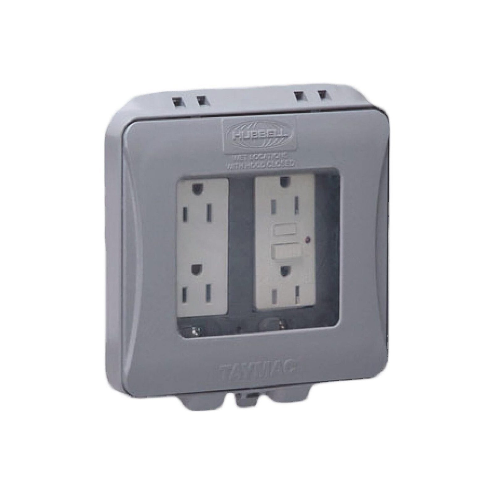 Cubierta Impermeable/ 2 Unidades/ Vertical/ Servicio Pesado/ Expandible/ Color Gris. HUB-ML-2500G - HUBBELL