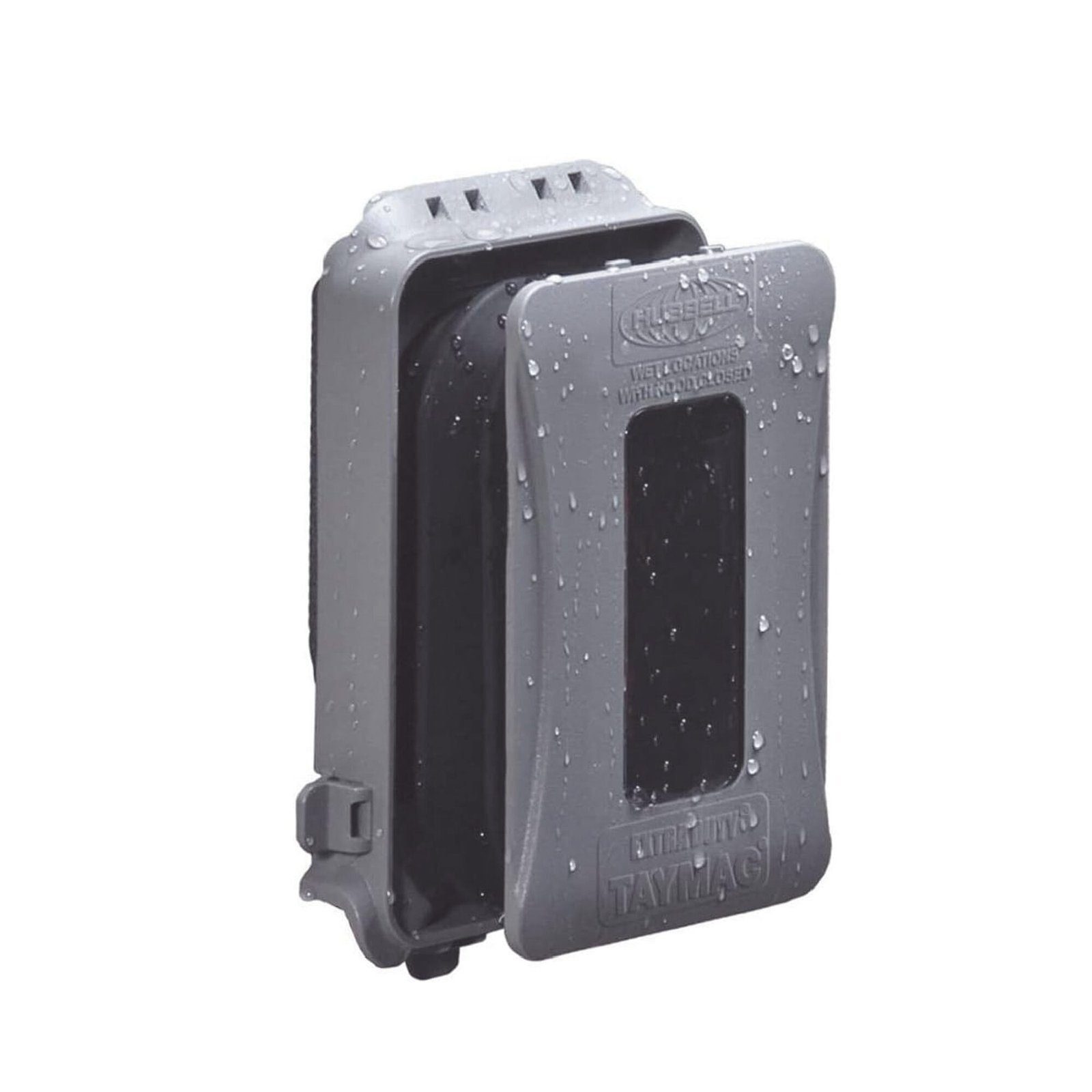 Cubierta Impermeable/ 1 Unidad/ Horizontal-Vertical/ Servicio Pesado/ Expandible/ Color Gris. HUB-ML500G - HUBBELL