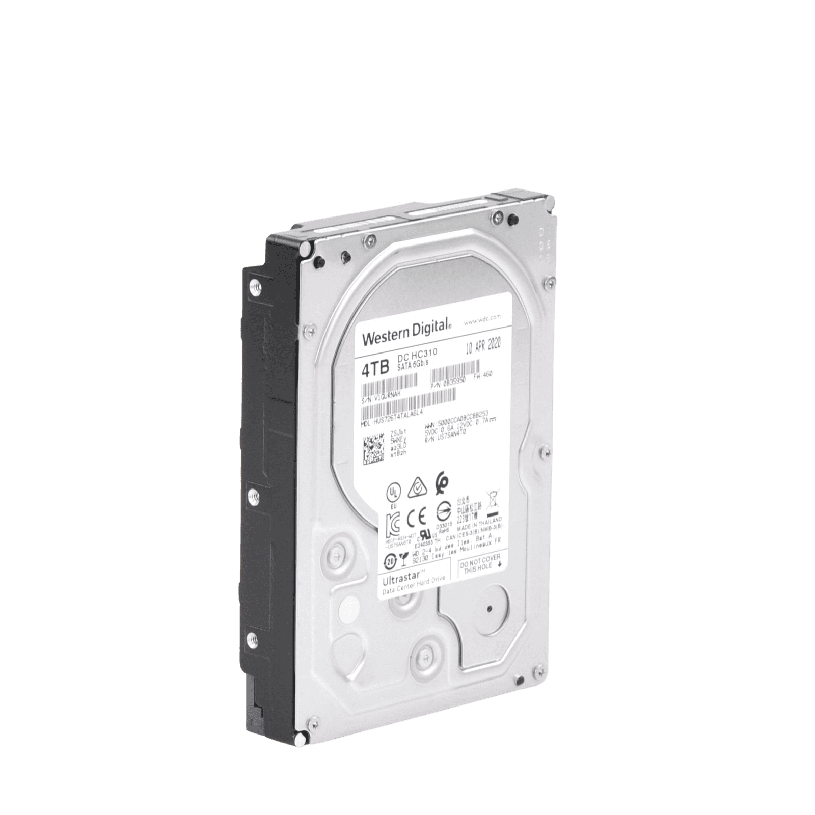 Disco Duro Enterprise 4 TB / Wester Digital (WD) / Serie Ultrastar / Recomendado para Data Center y NVRs de Alta Capacidad / Alto Performace HUS726T4TALA6L4 - Western Digital (WD)